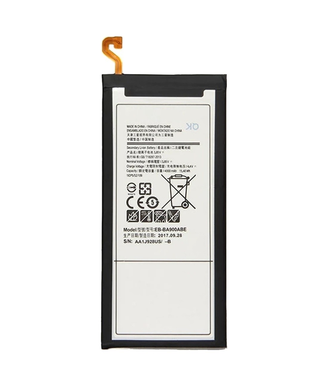 EB-BA900ABE 4000mAh Li-Polymer Battery Replacement For Samsung Galaxy A9 A9000 SM-A9000
