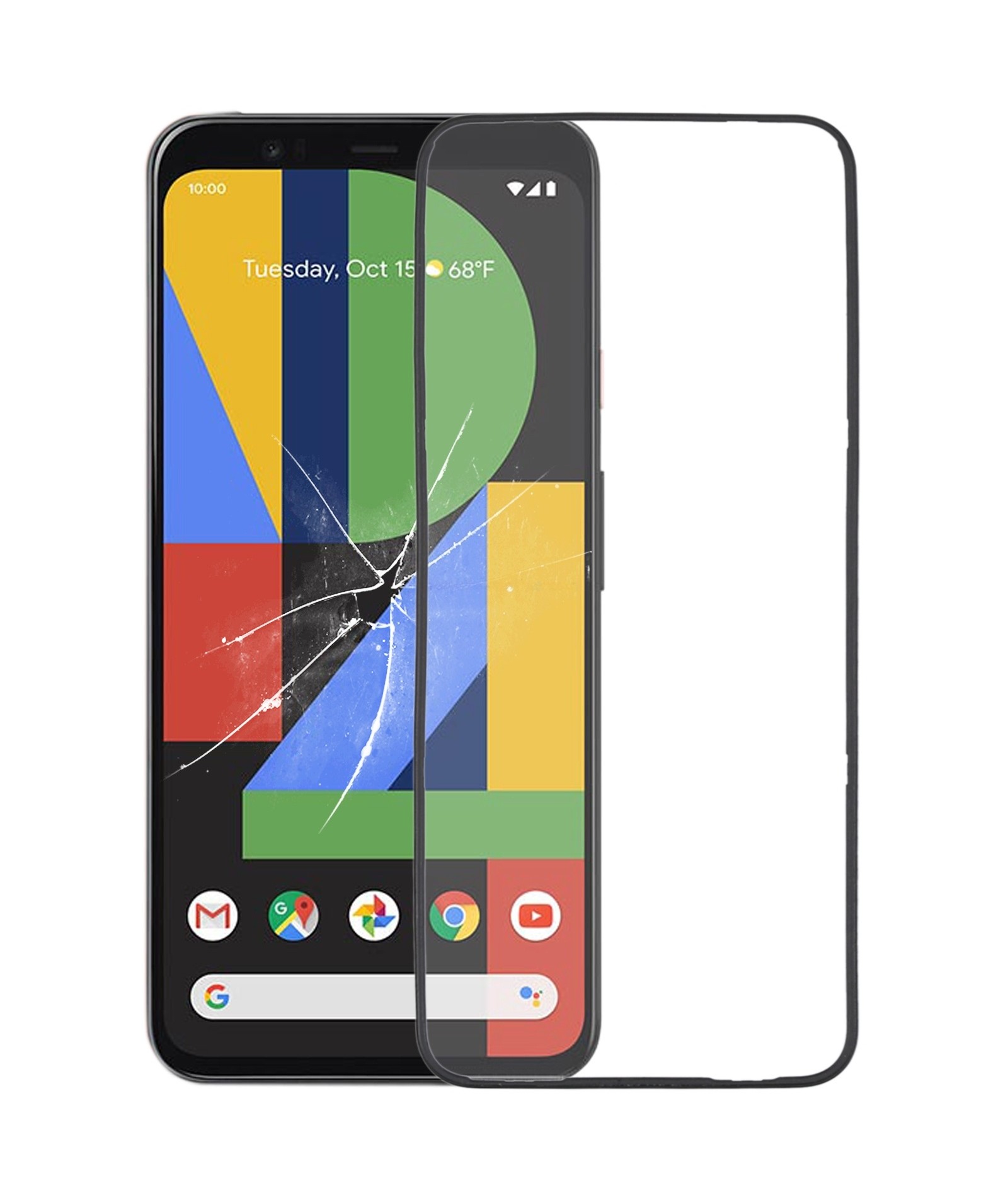 Front LCD Screen Bezel Frame For Google Pixel 4XL