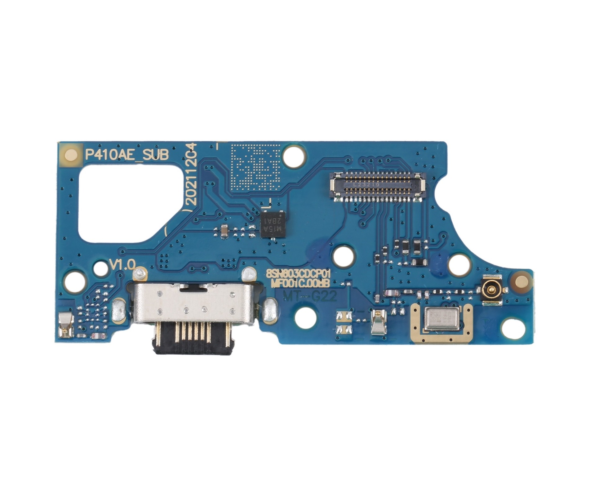 For Motorola Moto G22 Charging Port Board