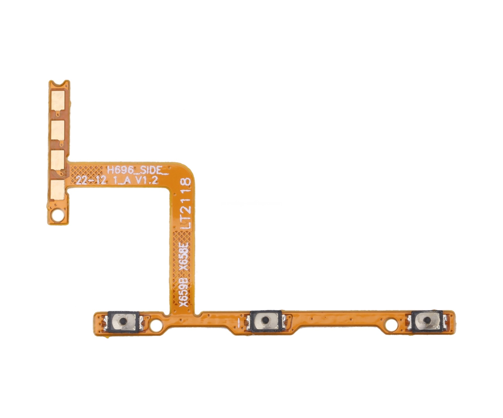For Tecno Spark 8 KG6 OEM Power Button & Volume Button Flex Cable