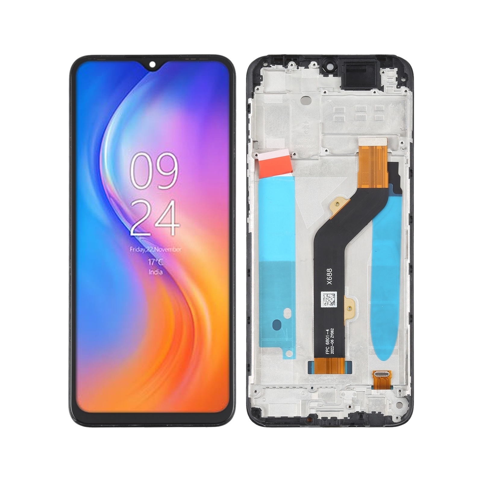 OEM LCD Screen For Tecno Spark 7P Digitizer Full Assembly with Frame