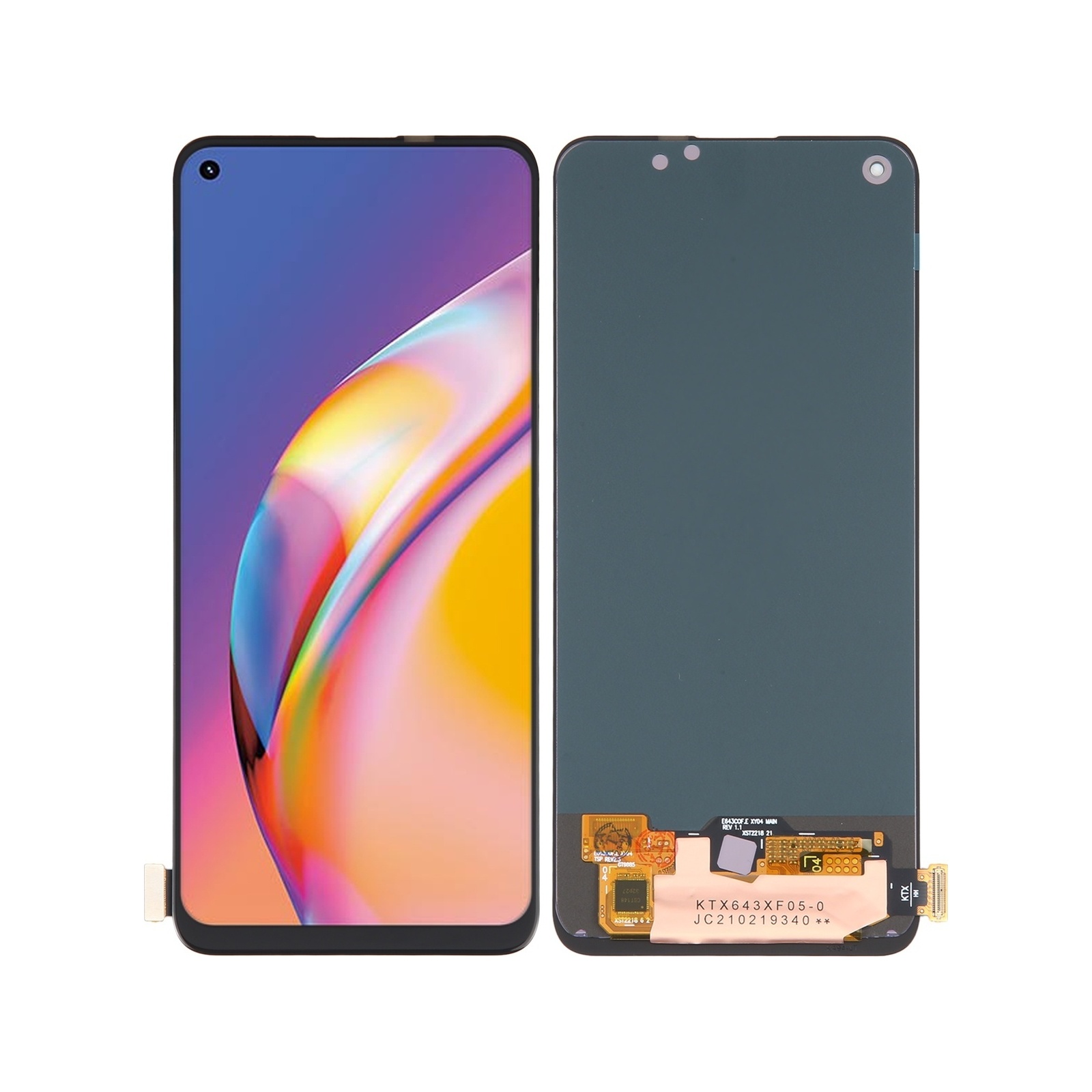 OLED LCD Screen For OPPO Reno4 SE / Reno5 Z / Reno6 Z / Reno5 F / F19 Pro 4G / A94 4G / A94 5G / A95 5G / Realme 8 Pro 4G / Realme V15 / Realme X7 / Realme Q2 Pro with Digitizer Full Assembly