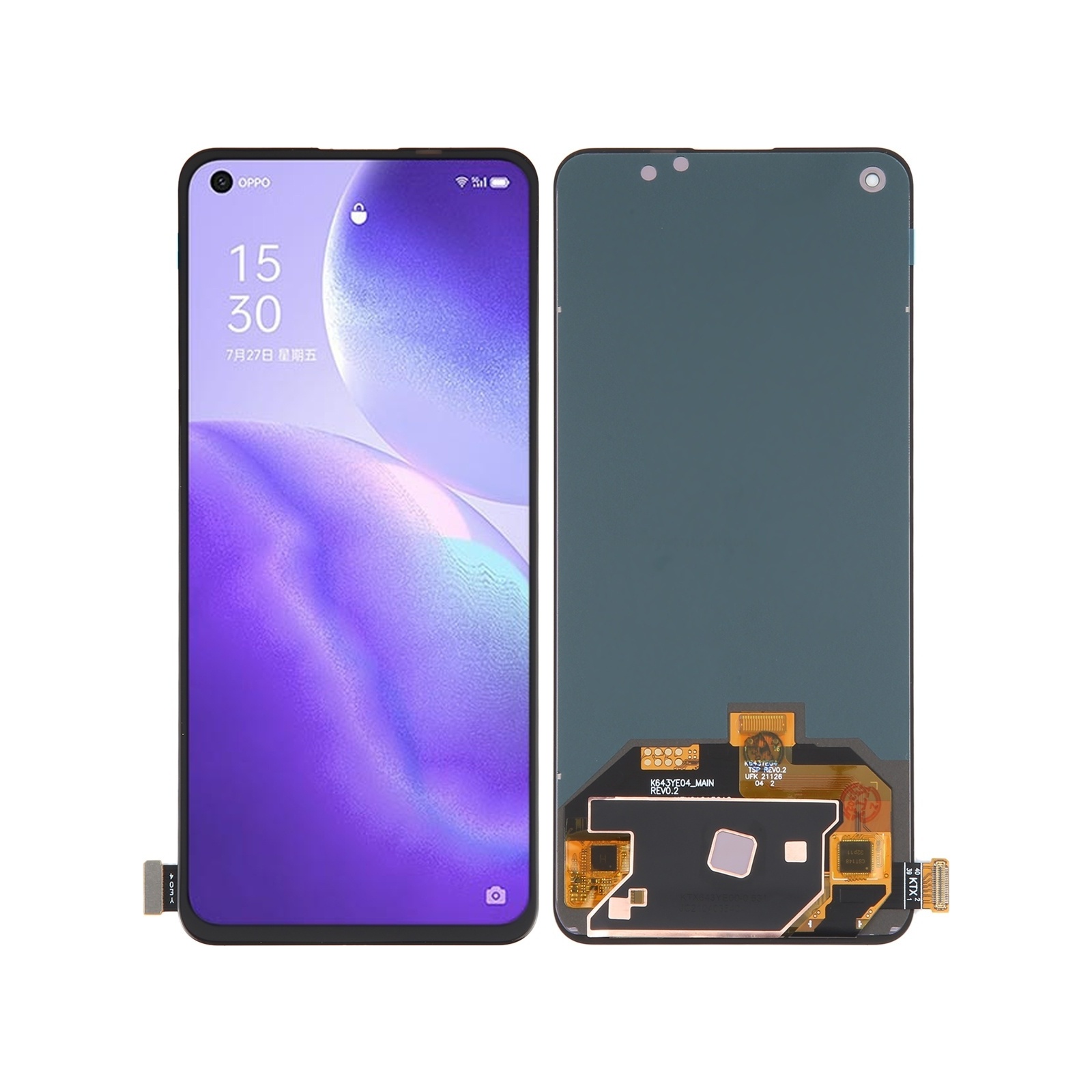 OLED LCD Screen For OPPO Reno5 4G / Reno5 5G / Reno5K 5G / Reno6 4G / Reno6 5G / Reno7 4G / K9 Pro / Find X3 Lite / Realme Q3 Pro / Realme Q3 Pro Carnival / Realme GT Neo Flash / Realme X7 Max 5G with Digitizer Full Assembly
