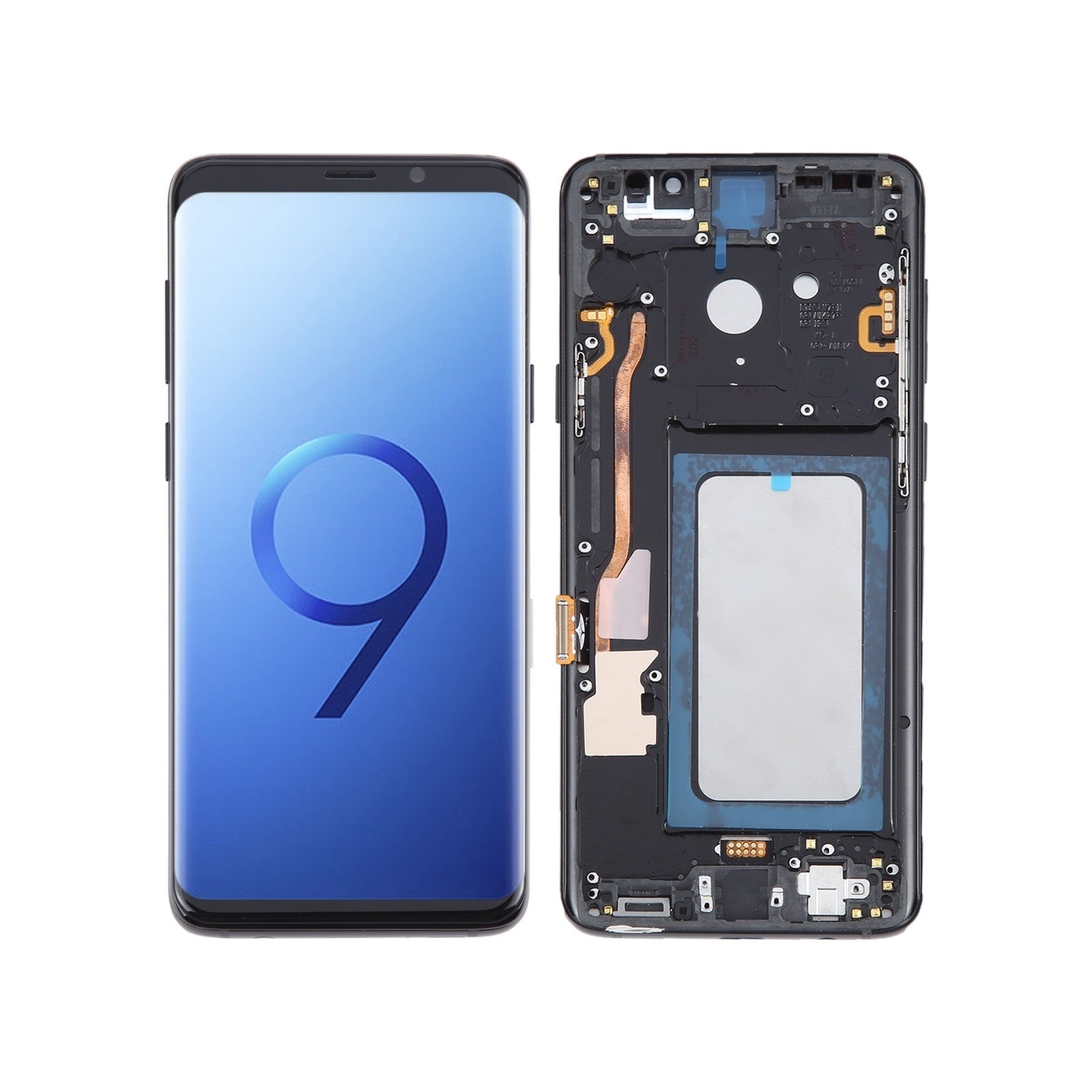 TFT LCD Screen for Samsung Galaxy S9+ SM-G965 Digitizer Full Assembly with Frame(Black)