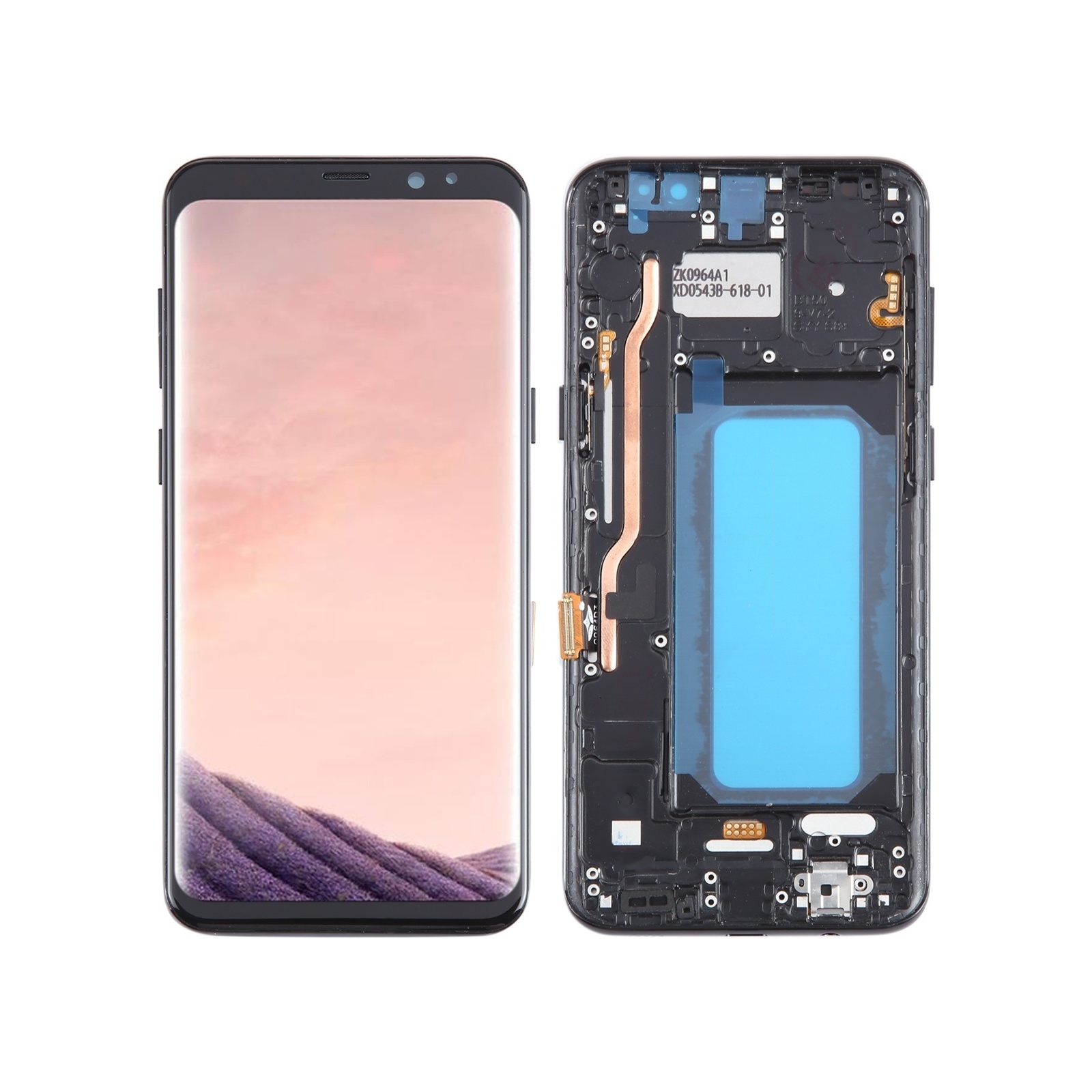 TFT LCD Screen for Samsung Galaxy S8+ SM-G955 Digitizer Full Assembly with Frame(Black)