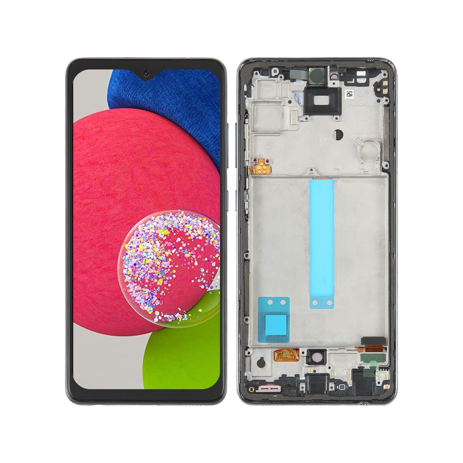 6.33 inch OLED LCD Screen for Samsung Galaxy A52s 5G SM-A528 Digitizer Full Assembly with Frame(Black)