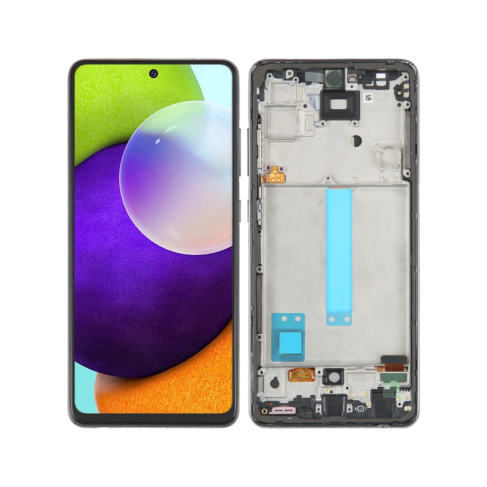 6.33 inch OLED LCD Screen for Samsung Galaxy A52 4G SM-A525 Digitizer Full Assembly with Frame(Black)