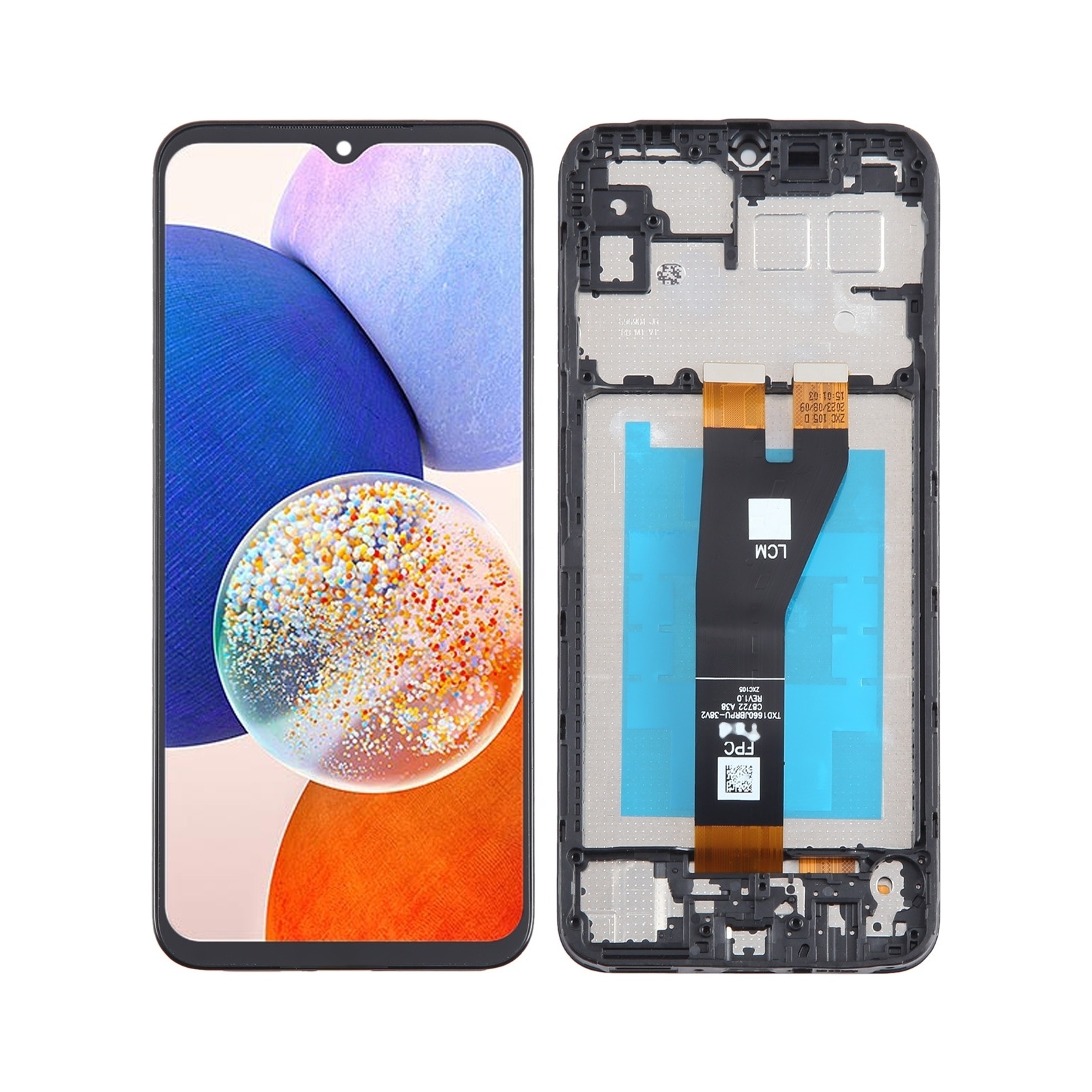 For Samsung Galaxy A14 5G SM-A146P LCD Screen Digitizer Full Assembly with Frame