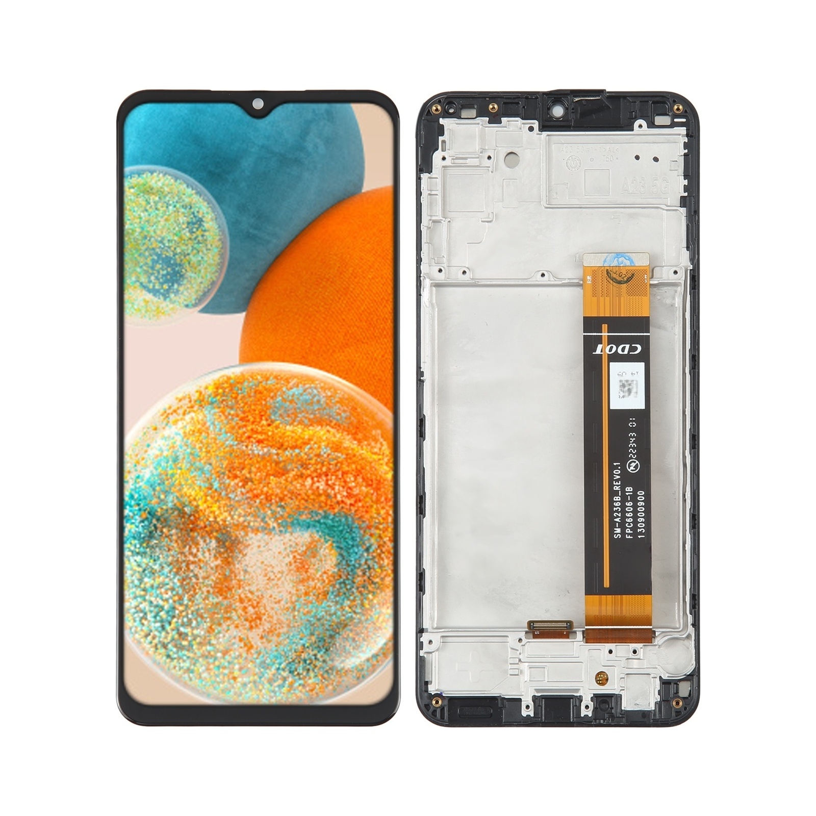 For Samsung Galaxy A23 5G SM-A236 LCD Screen Digitizer Full Assembly with Frame