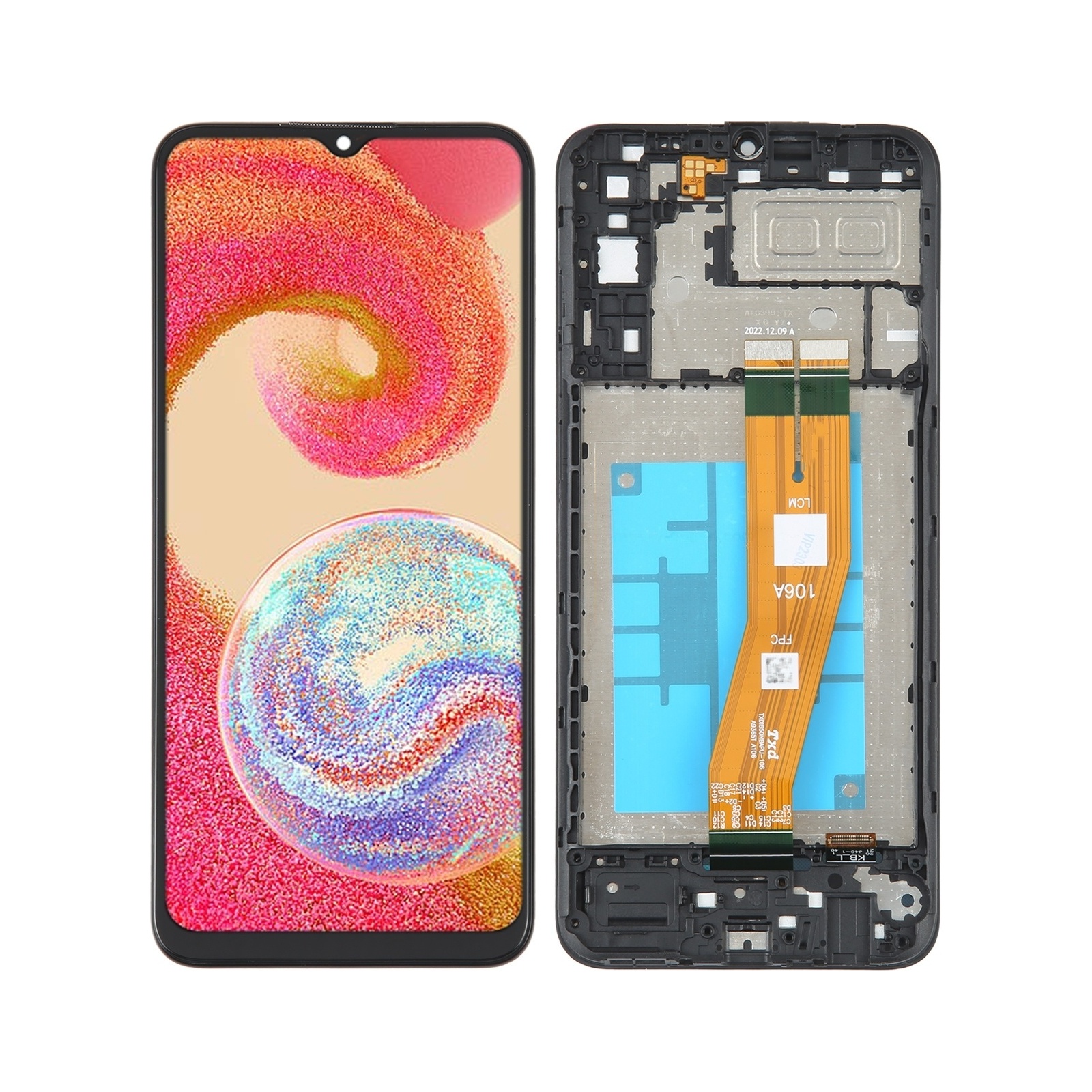 For Samsung Galaxy A04E SM-A042 LCD Screen Digitizer Full Assembly with Frame