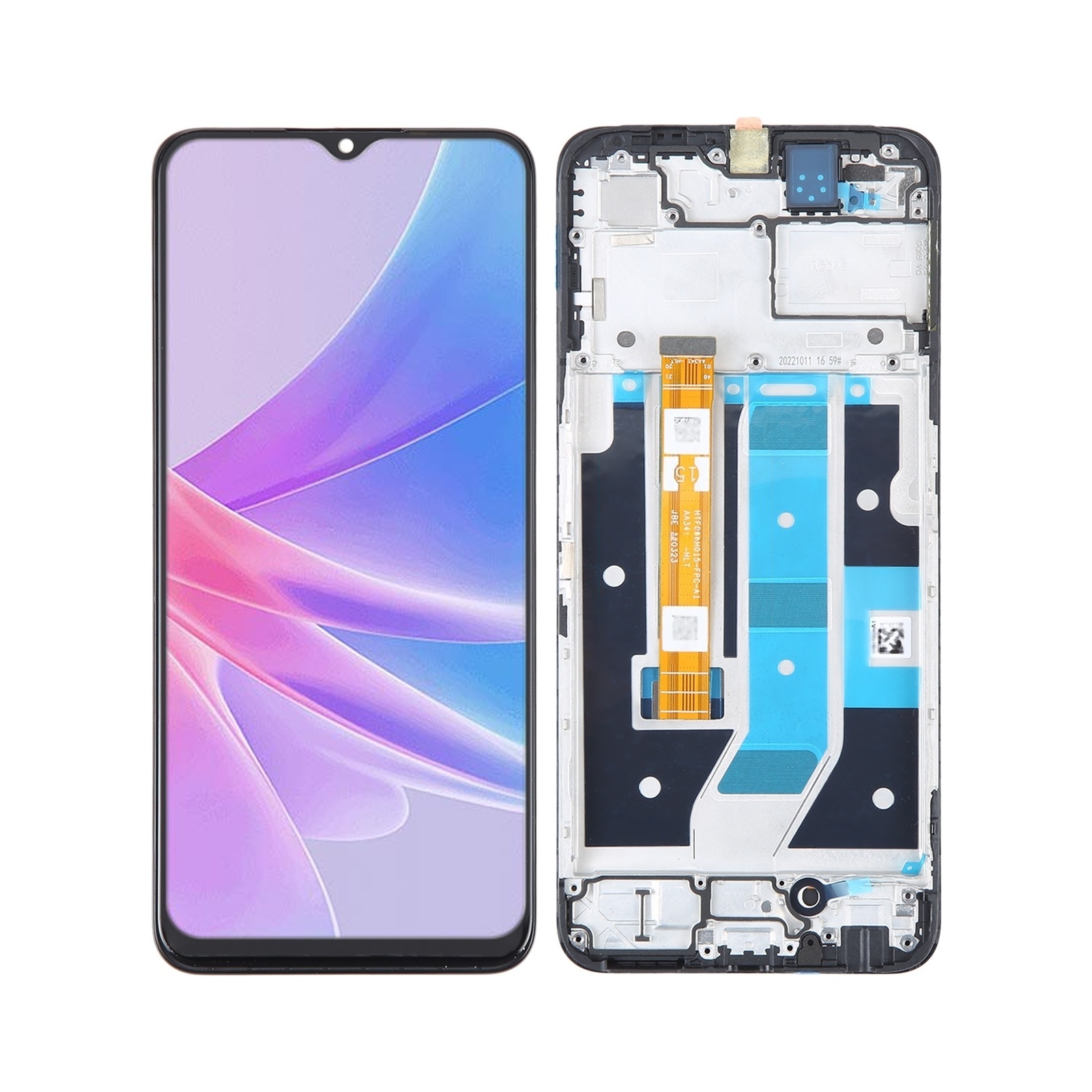 For OPPO A78 5G CPH2483 CPH2495 OEM LCD Screen Digitizer Full Assembly With Frame