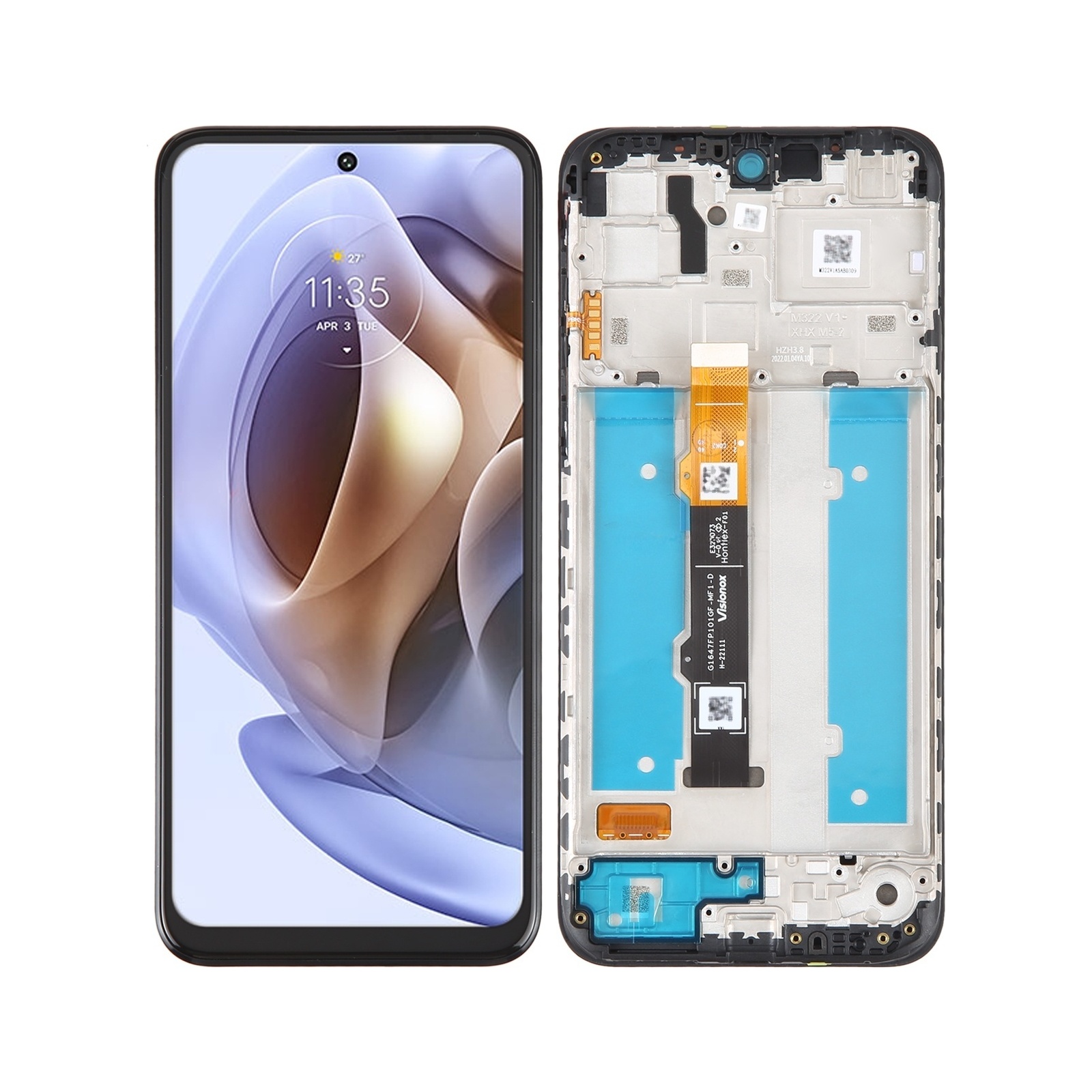 Original LCD Screen For Motorola Moto G31 Digitizer Full Assembly With Frame