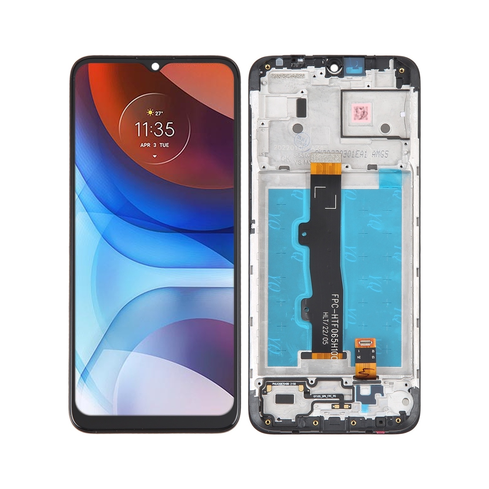 Original LCD Screen For Motorola Moto E7 Power / E7i Power Digitizer Full Assembly With Frame