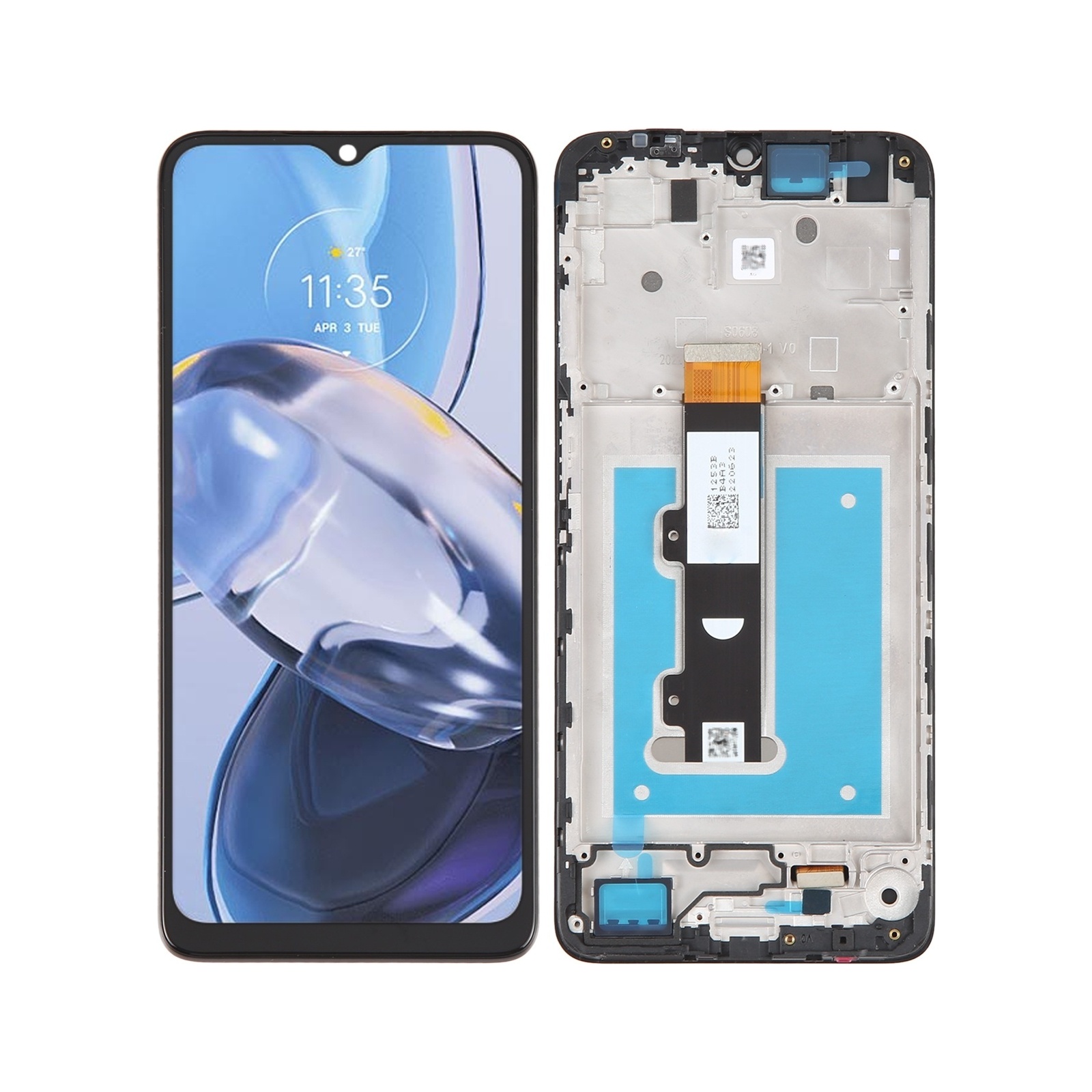 Original LCD Screen For Motorola Moto E22 / E22i Digitizer Full Assembly With Frame