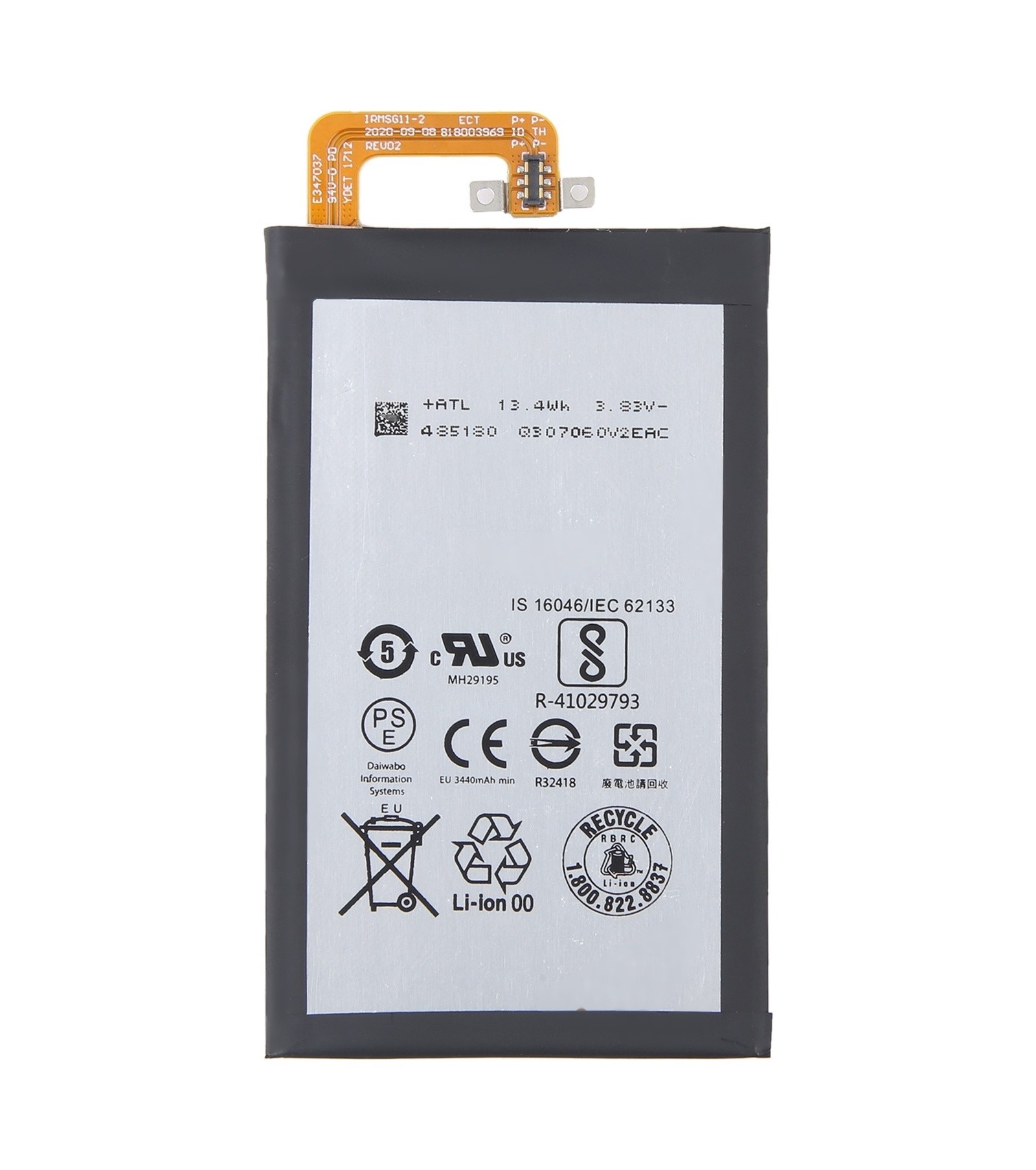 For Blackberry Key One / DTEK70 3440mAh Battery Replacement BAT-63108-003