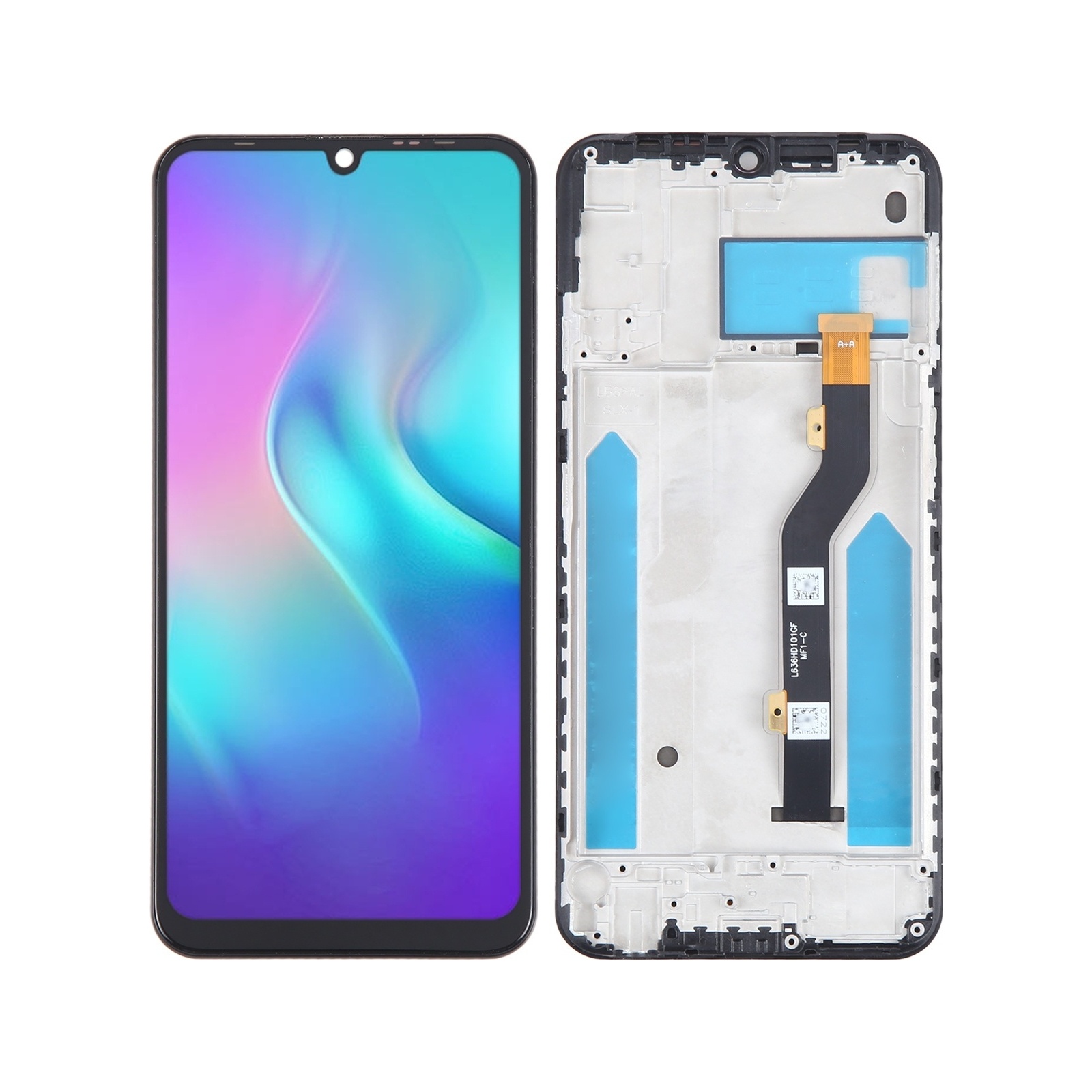 OLED LCD Screen For Tecno Phantom 9 AB7 Digitizer Full Assembly With Frame
