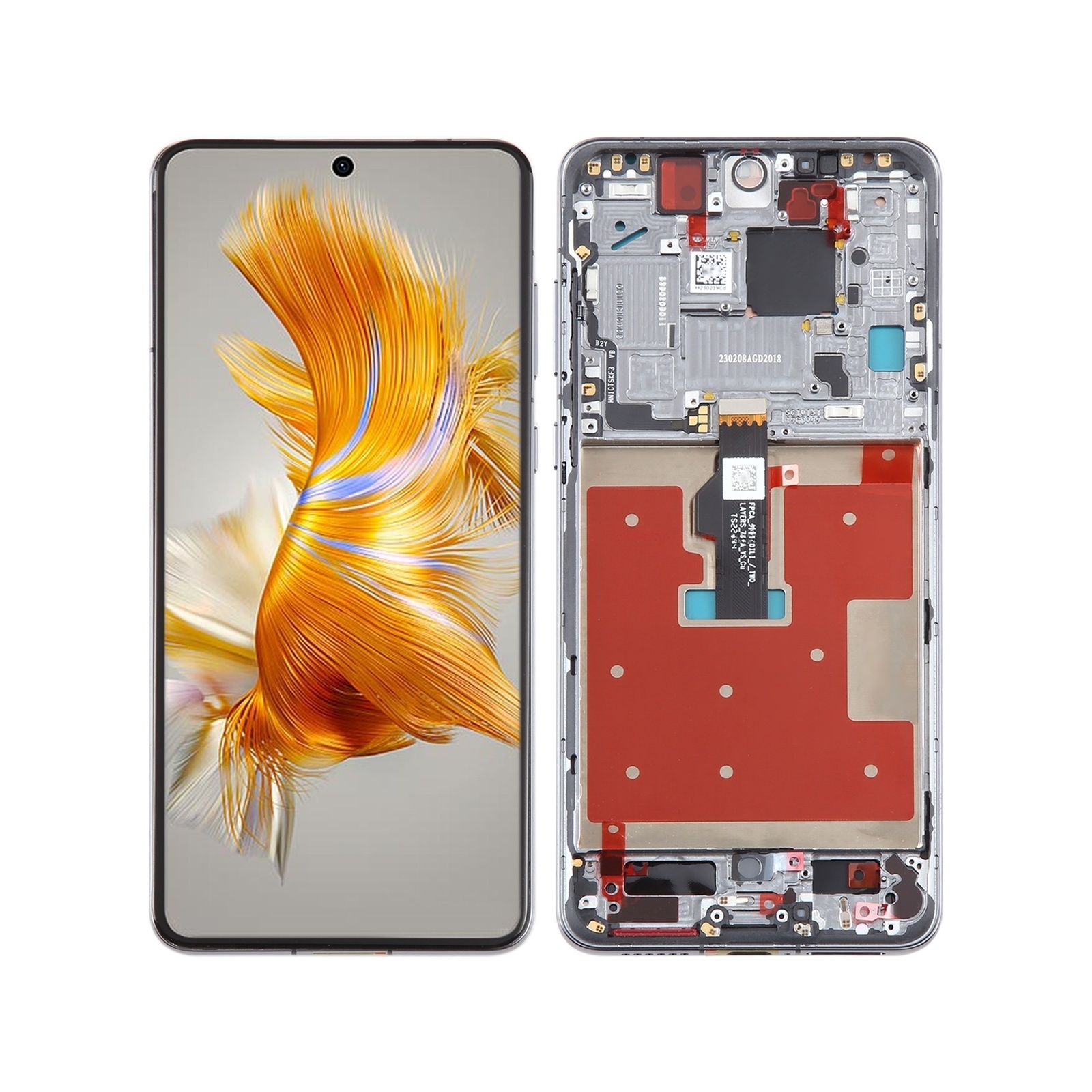 Original LCD Screen For Huawei Mate 50 Digitizer Full Assembly with Frame