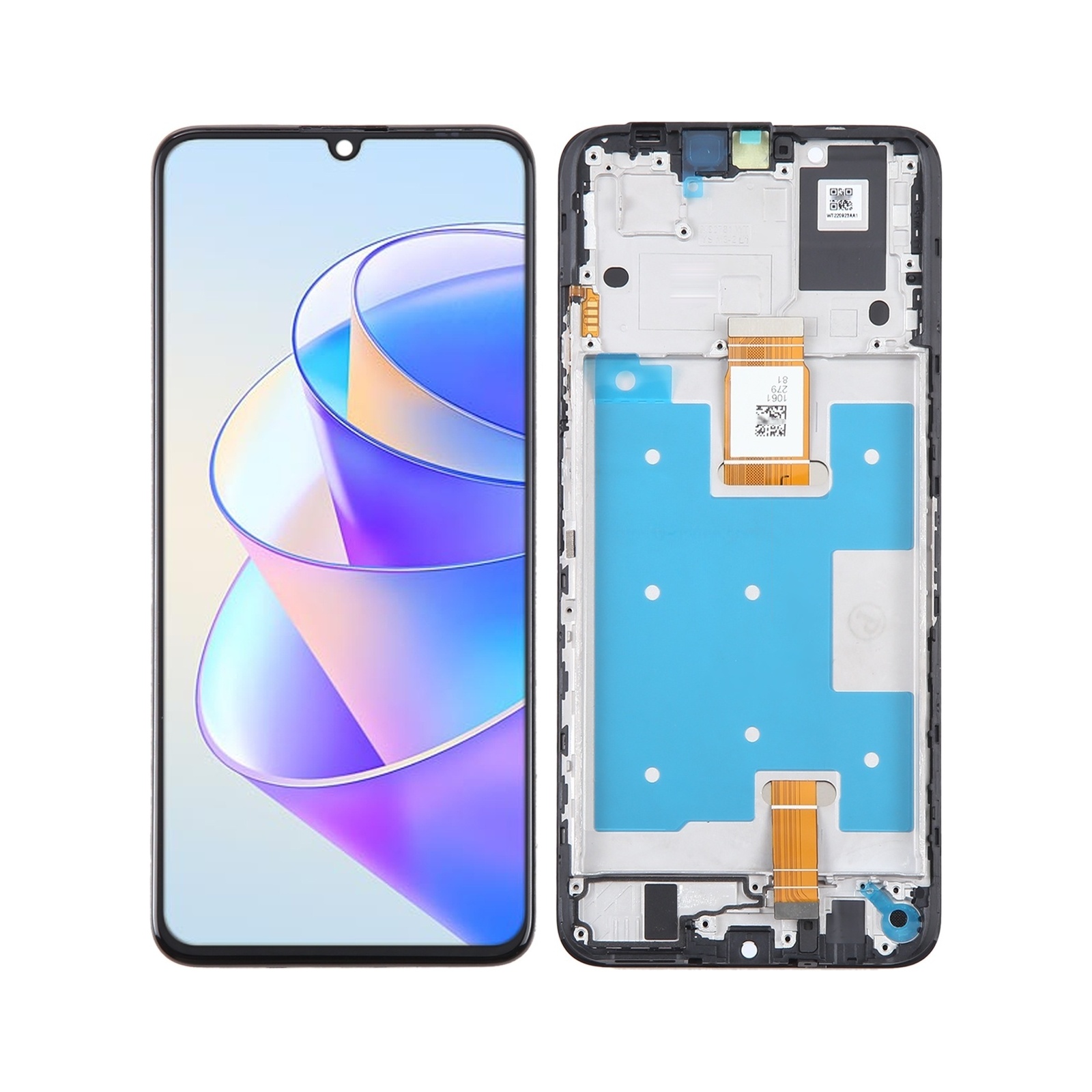 Original LCD Screen For Honor X7a Digitizer Full Assembly with Frame