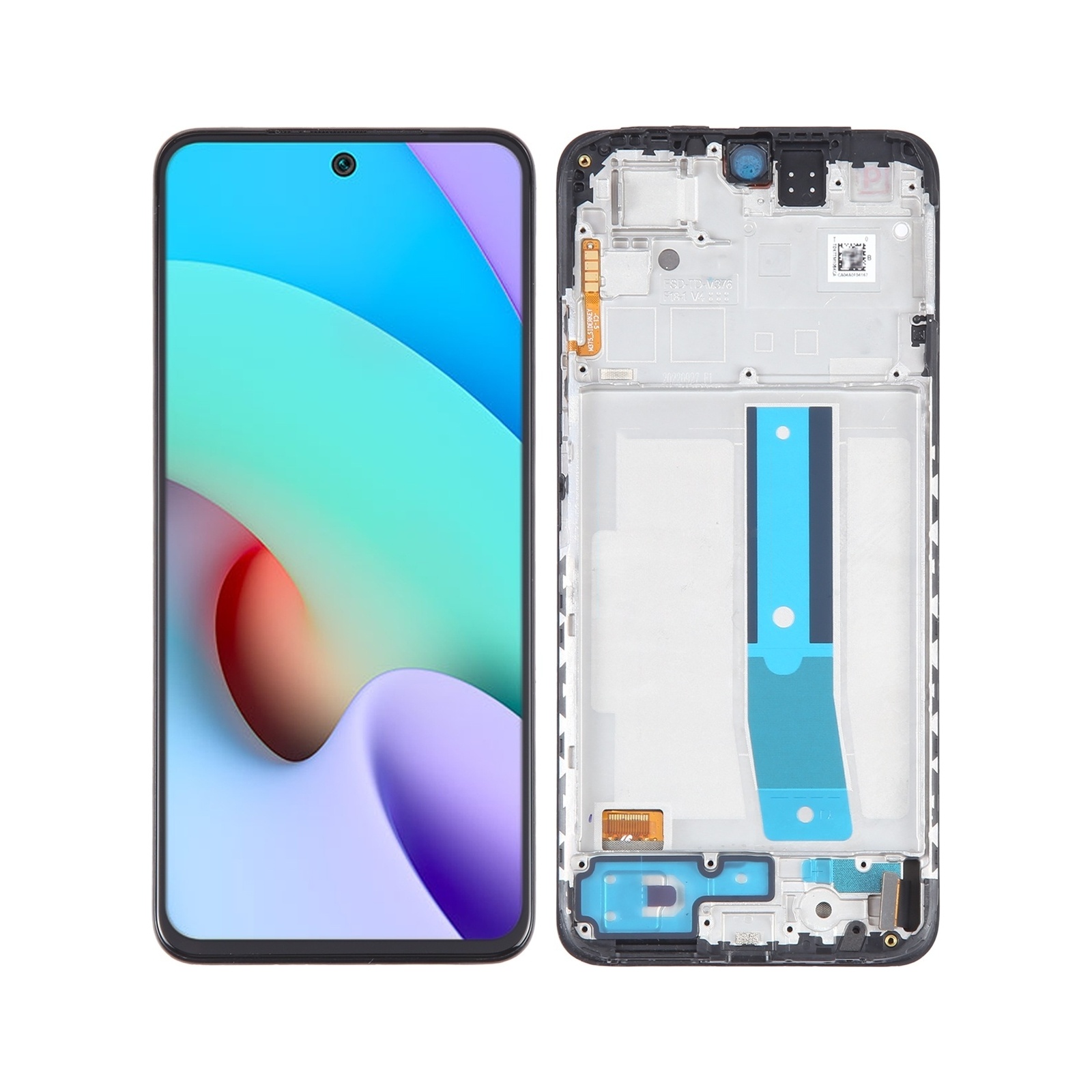 OLED Material LCD Screen For Xiaomi Redmi Note 11 4G Digitizer Full Assembly with Frame