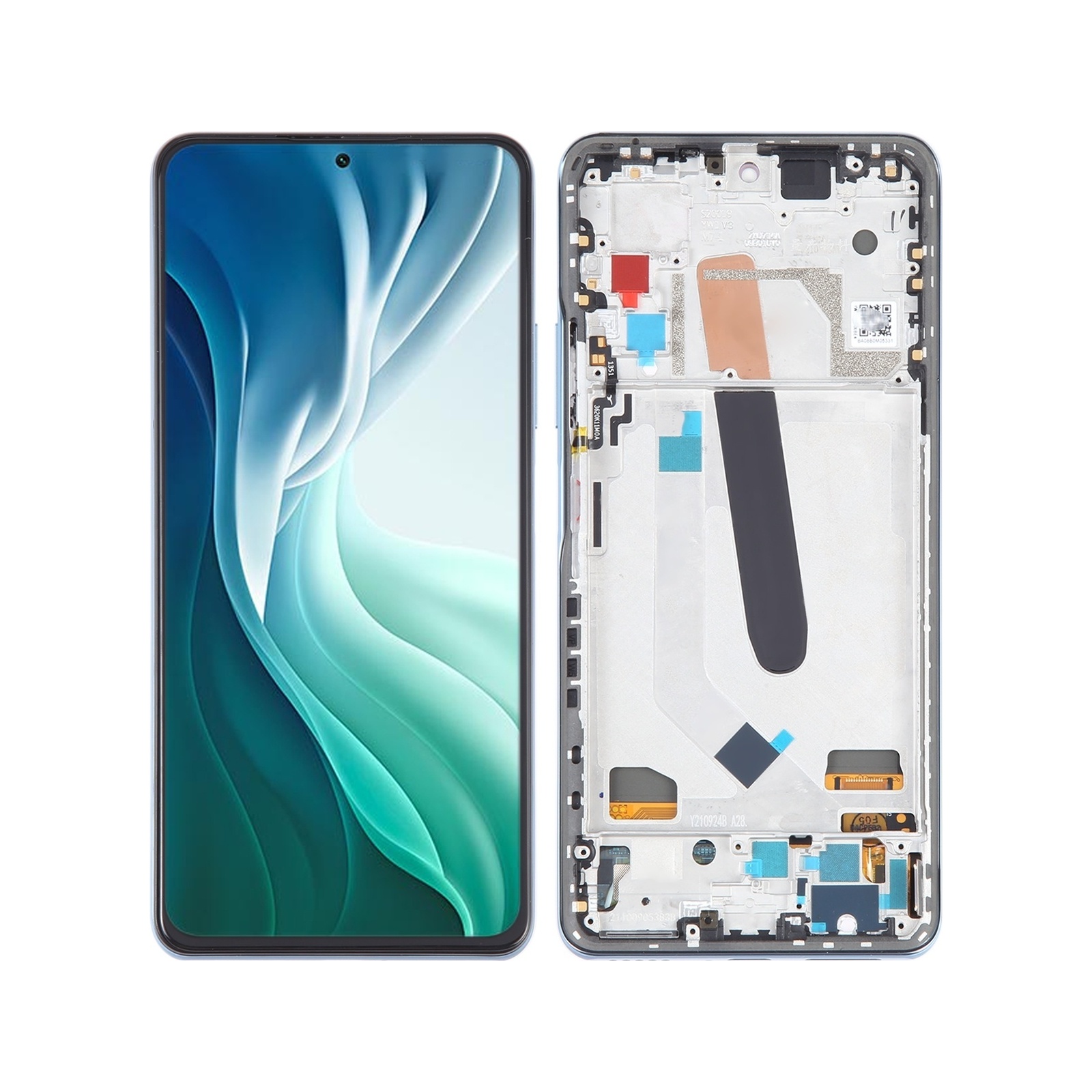 OLED LCD Screen For Xiaomi Mi 11i Digitizer Full Assembly with Frame(Blue)