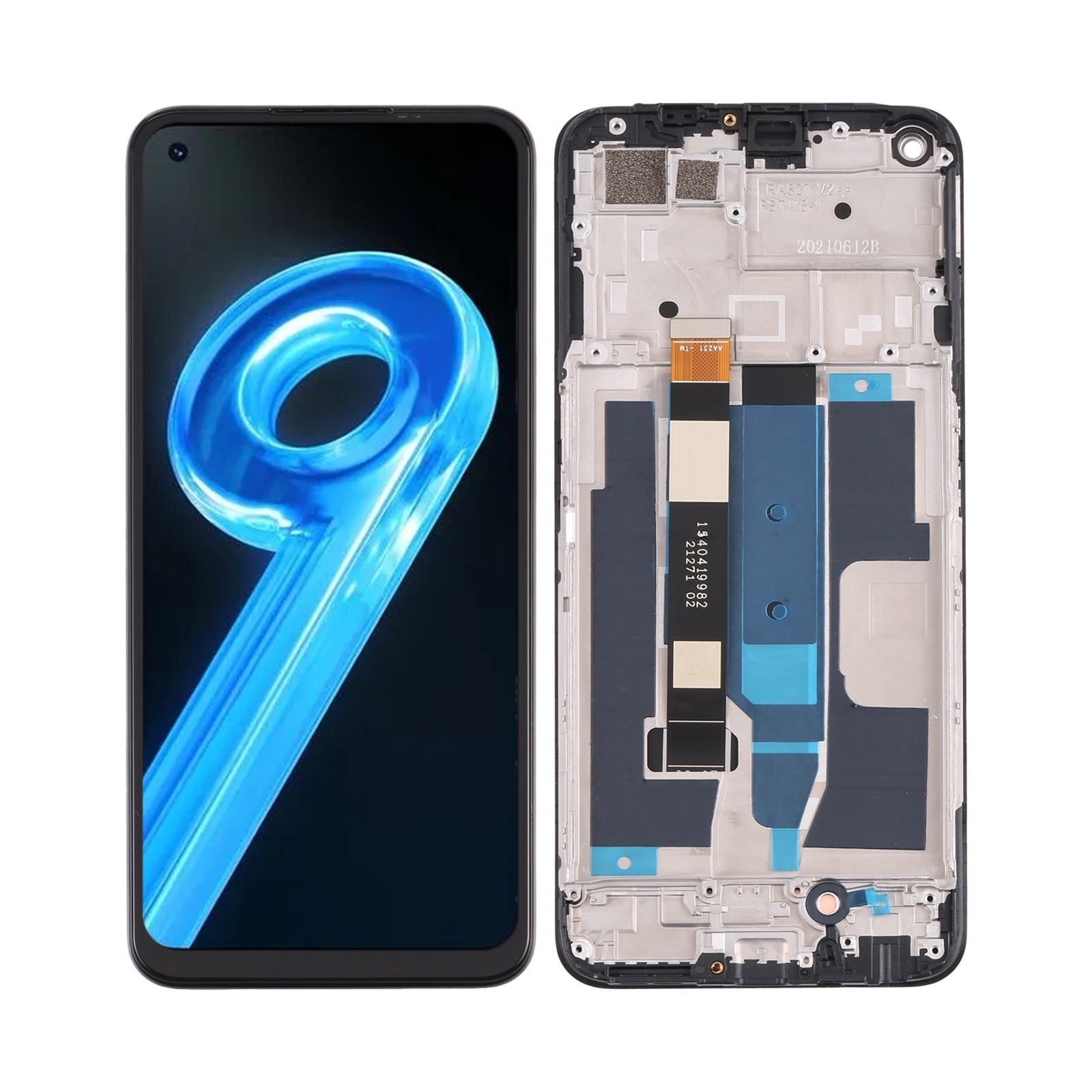 For Realme 9 5G India RMX3388 OEM LCD Screen Digitizer Full Assembly with Frame