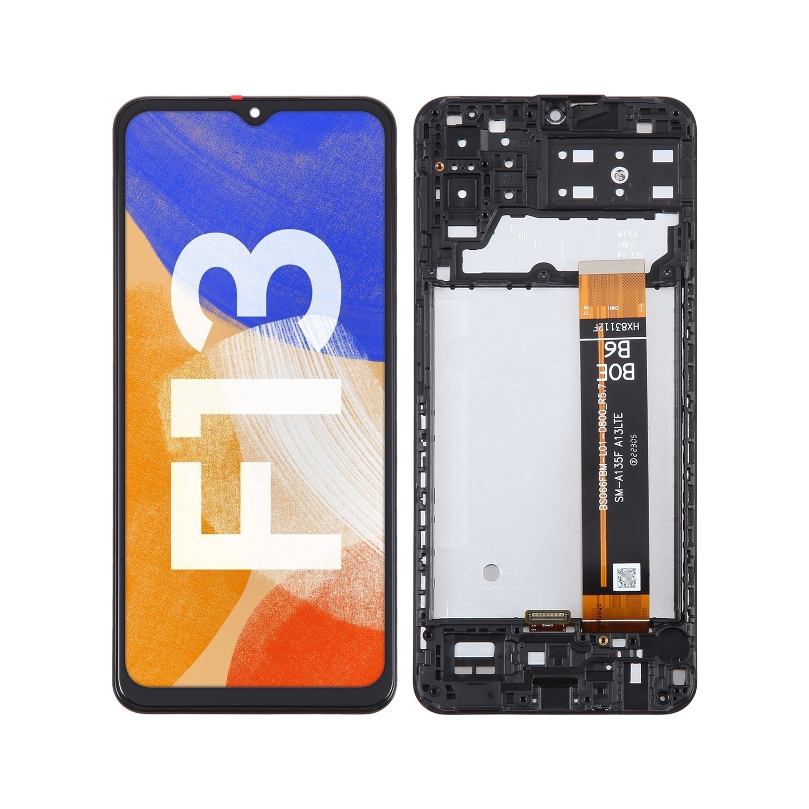 For Samsung Galaxy F13 SM-E135F Original LCD Screen Digitizer Full Assembly with Frame