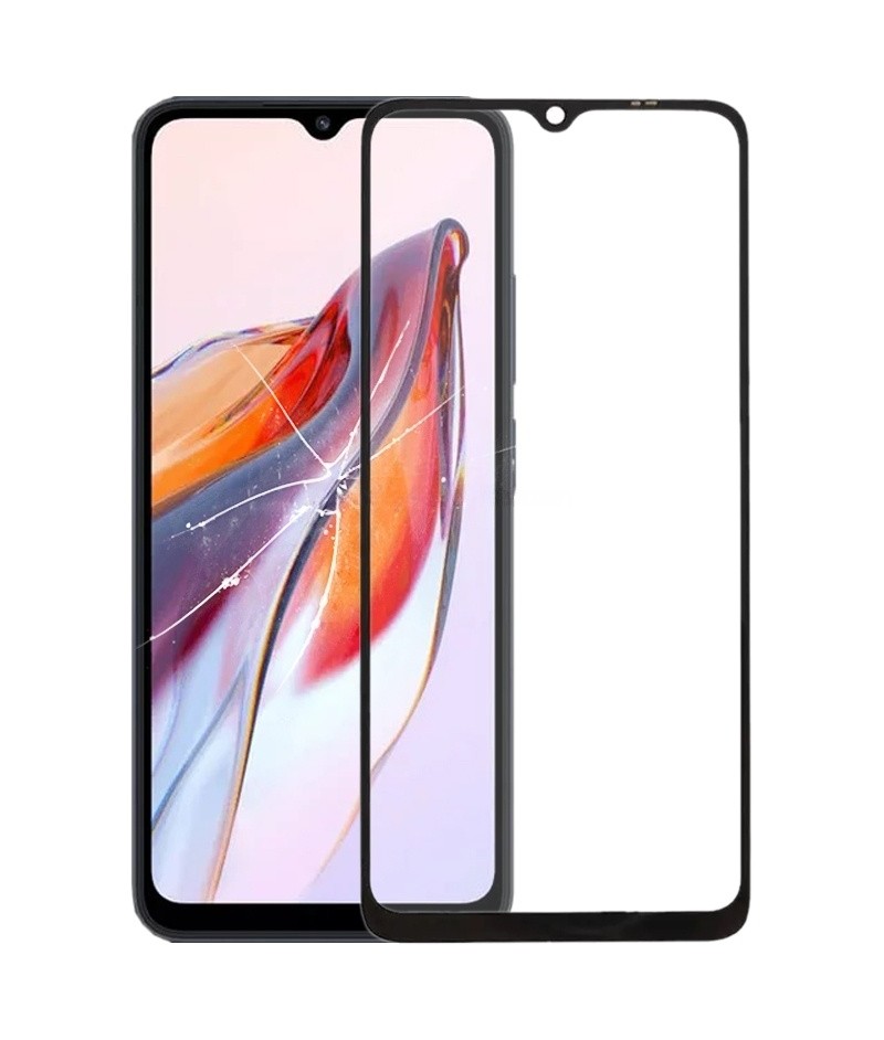 For Xiaomi Redmi 12C 4G Front Screen Outer Glass Lens with OCA Optically Clear Adhesive