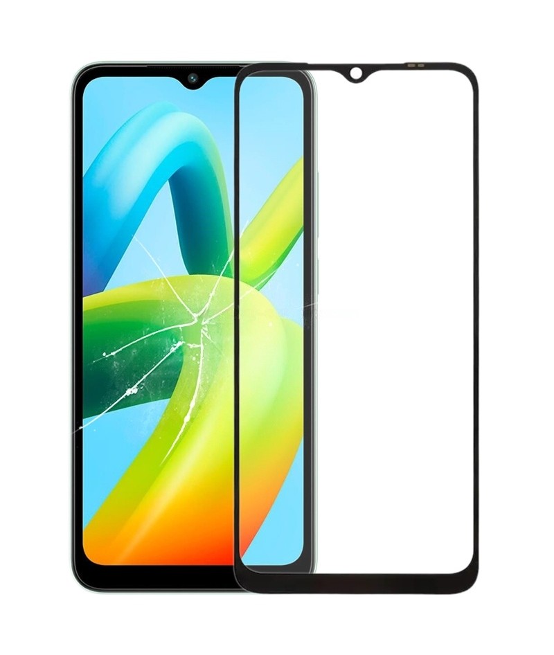 For Xiaomi Redmi A1 4G Front Screen Outer Glass Lens with OCA Optically Clear Adhesive