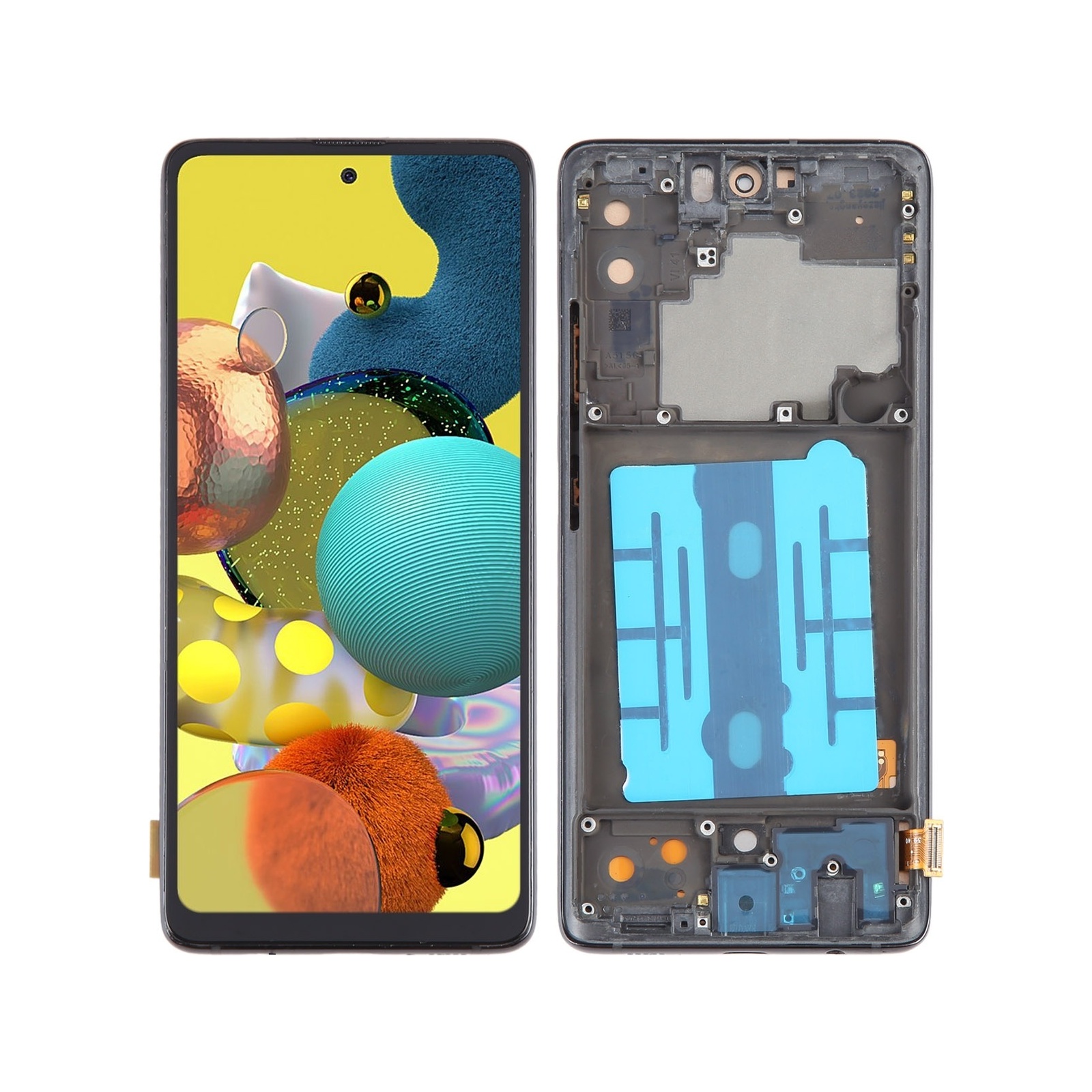 For Samsung Galaxy A51 5G SM-A516B TFT LCD Screen Digitizer Full Assembly with Frame, Not Supporting Fingerprint Identification