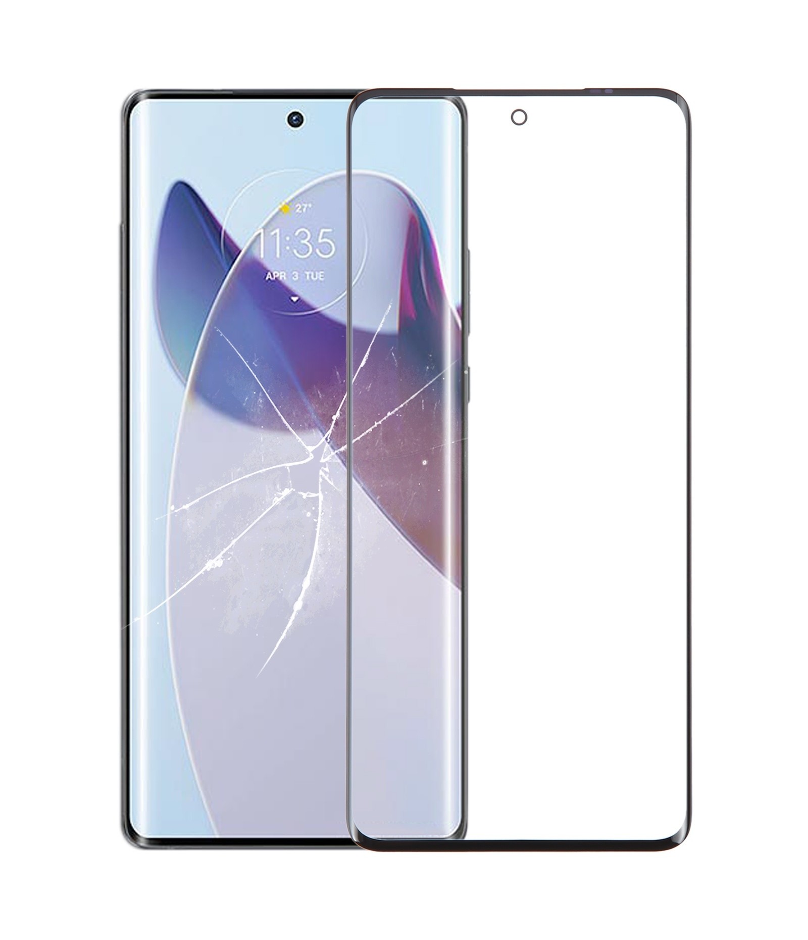 For Motorola Moto X30 Pro Front Screen Outer Glass Lens with OCA Optically Clear Adhesive