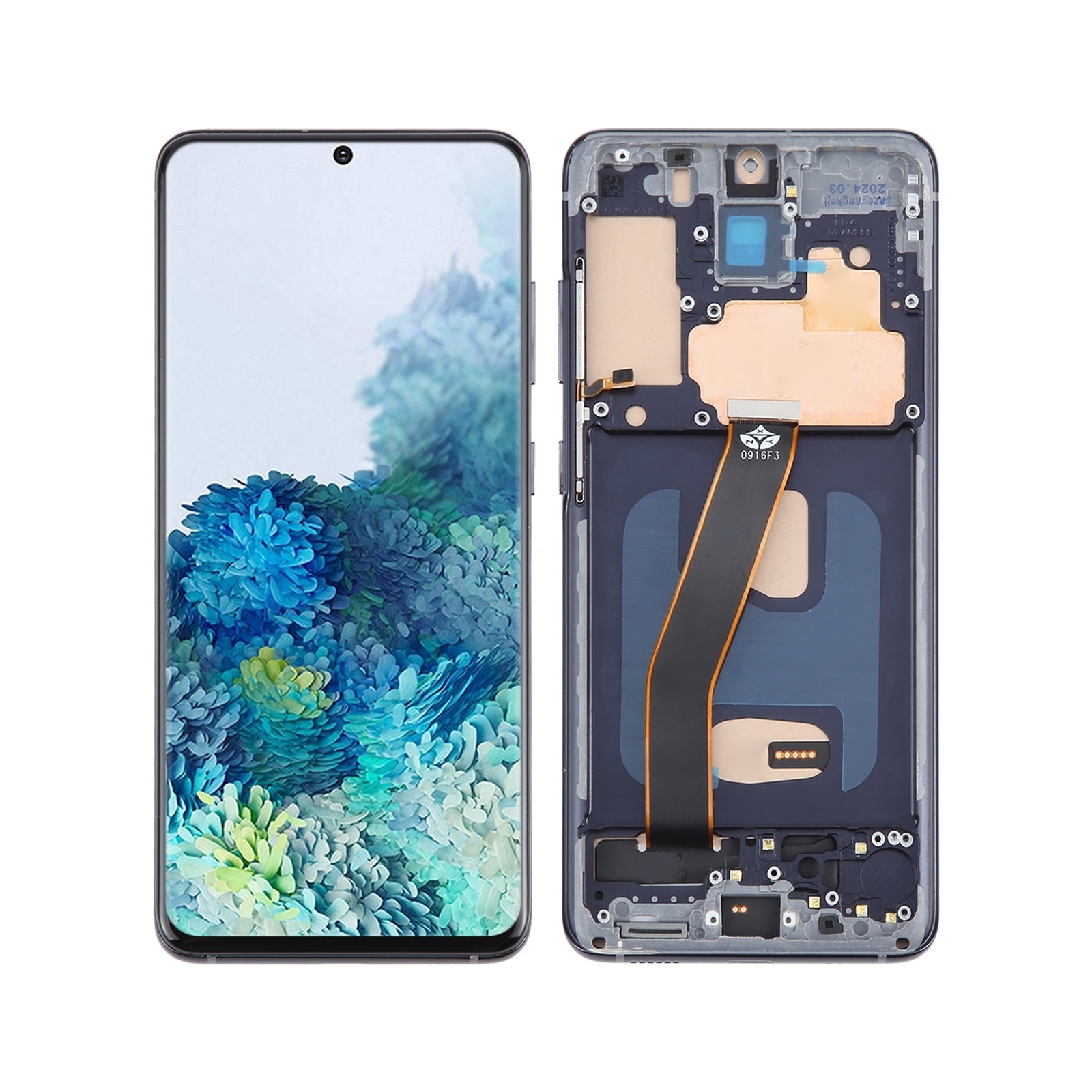 For Samsung Galaxy S20 4G SM-G980 TFT LCD Screen Digitizer Full Assembly with Frame, Not Supporting Fingerprint Identification