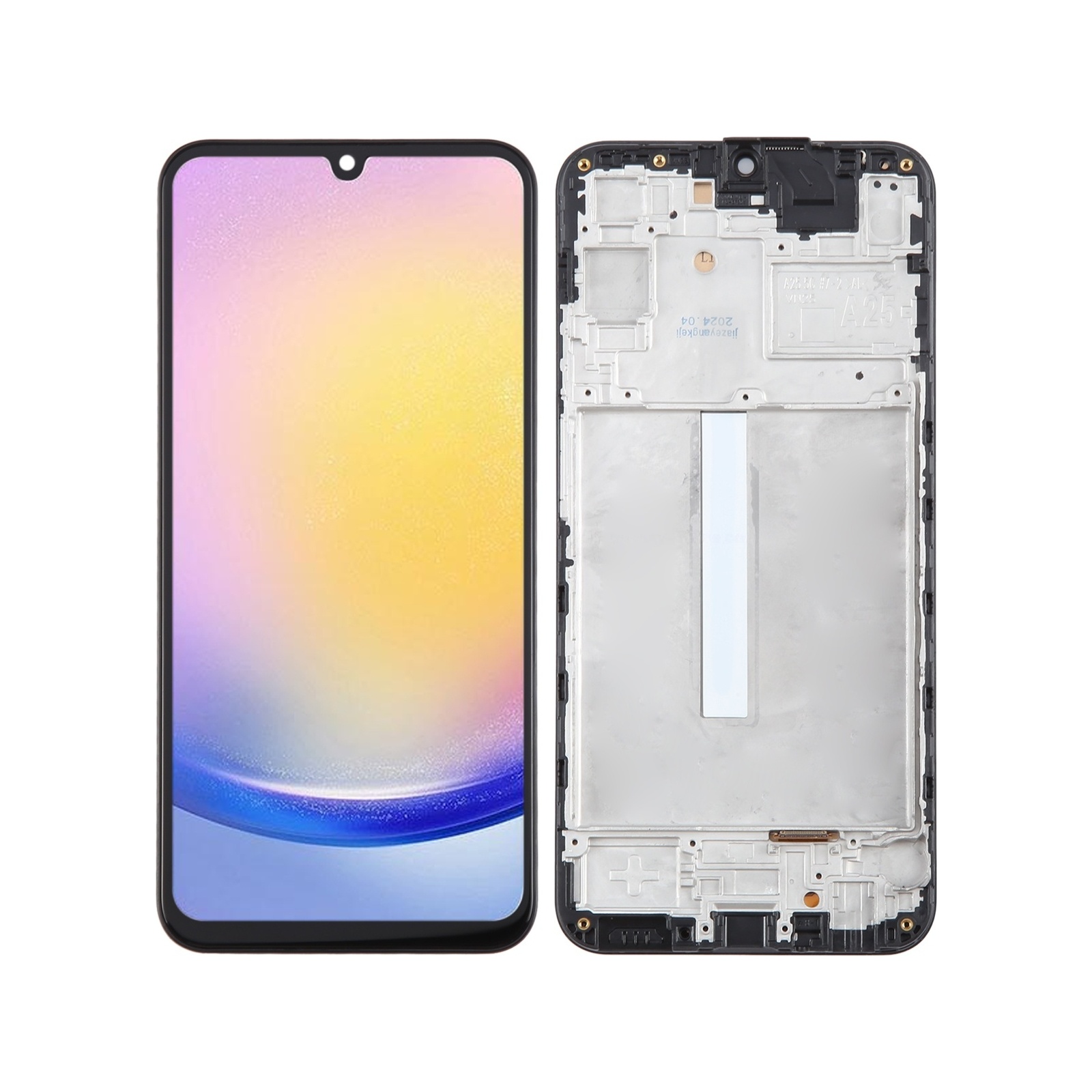 For Samsung Galaxy A25 SM-A256B TFT LCD Screen Digitizer Full Assembly with Frame, Not Supporting Fingerprint Identification