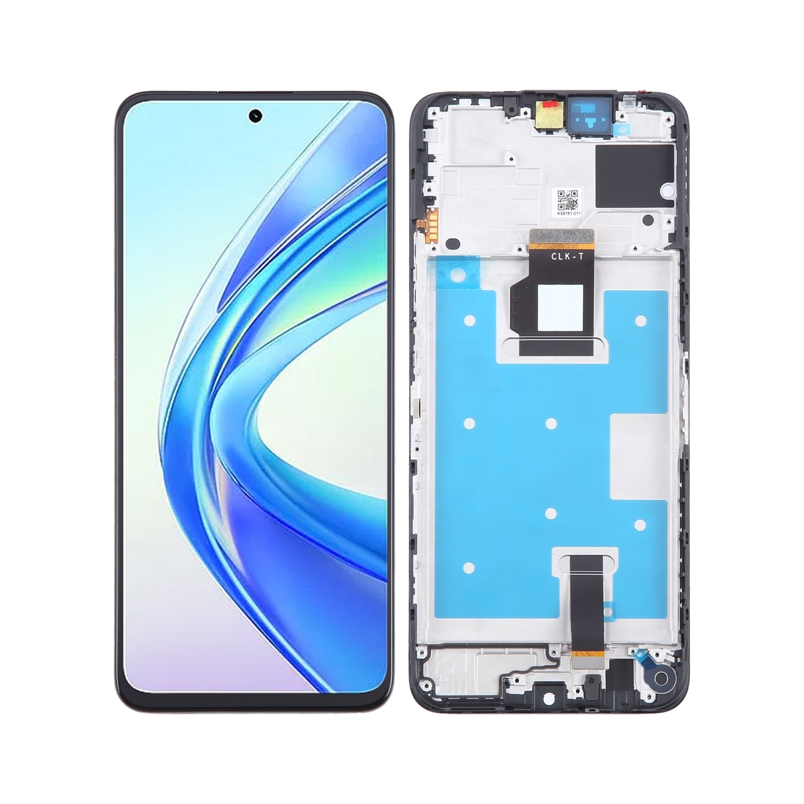 For Honor X7b Original LCD Screen Digitizer Full Assembly with Frame