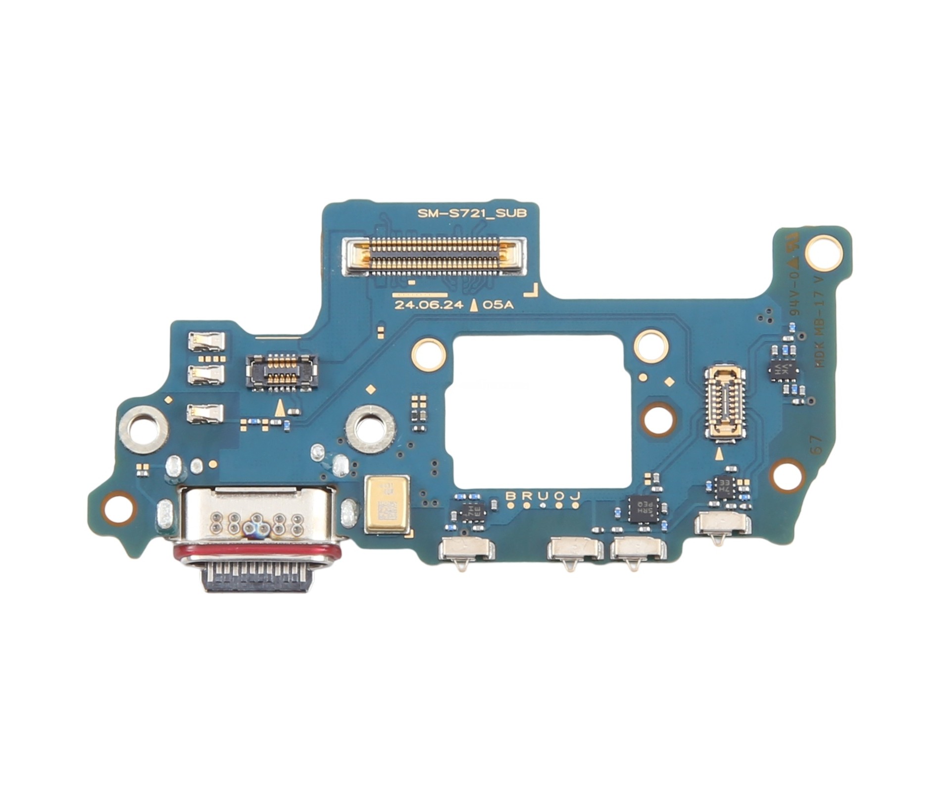 For Samsung Galaxy S24 FE SM-S721B Original Charging Port Board