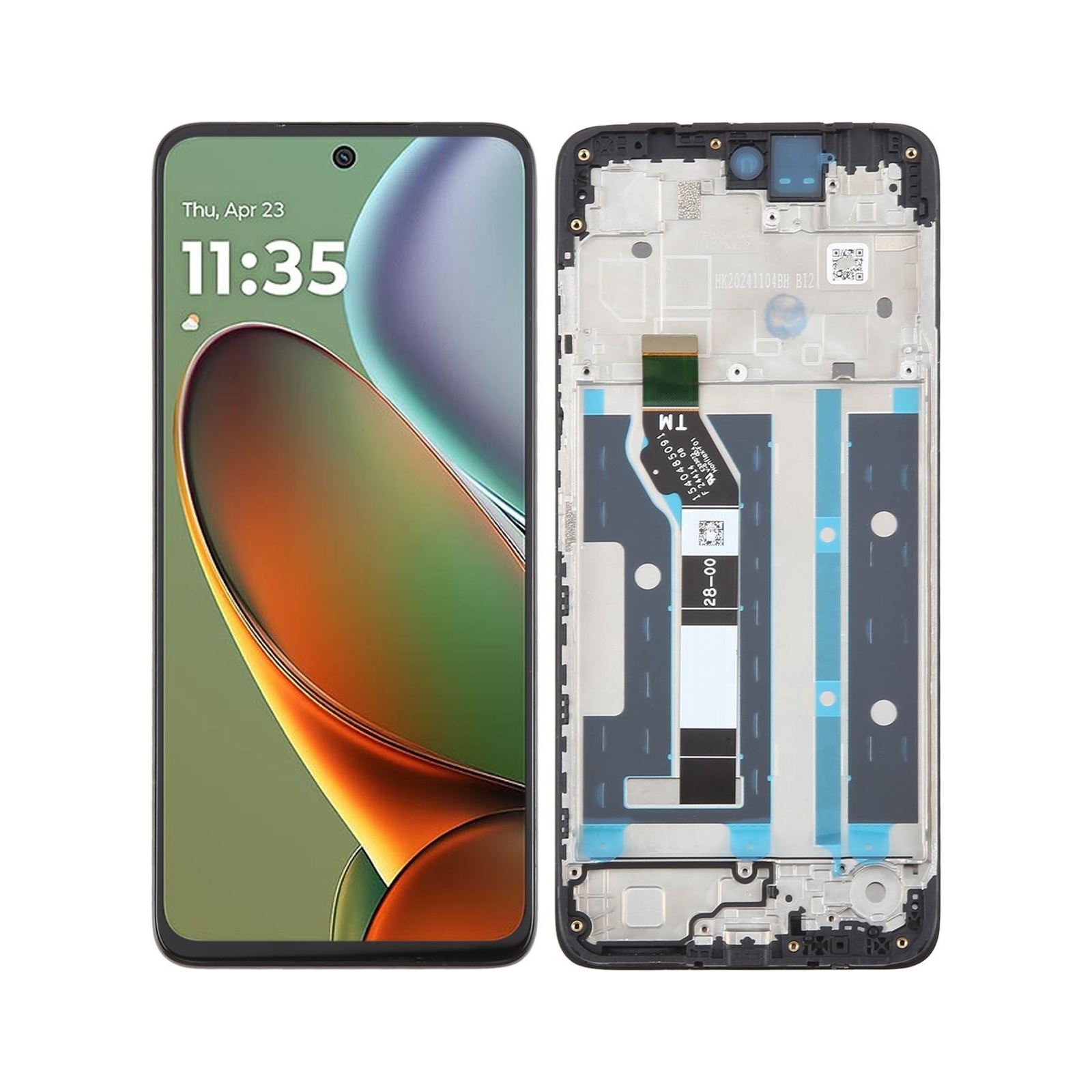 For Motorola Moto G15 Power OEM LCD Screen Digitizer Full Assembly with Frame