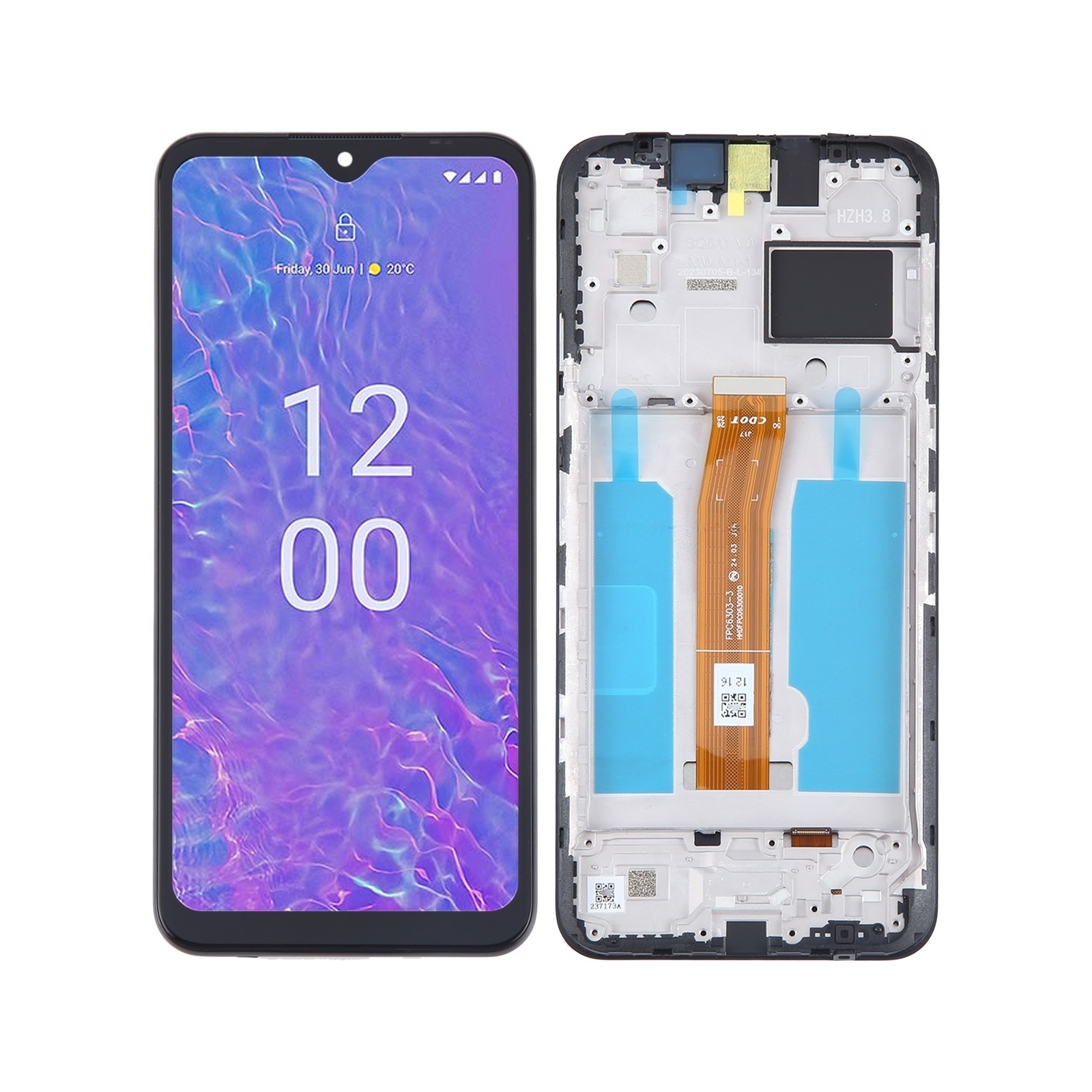 For Nokia C210 OEM LCD Screen Digitizer Full Assembly with Frame