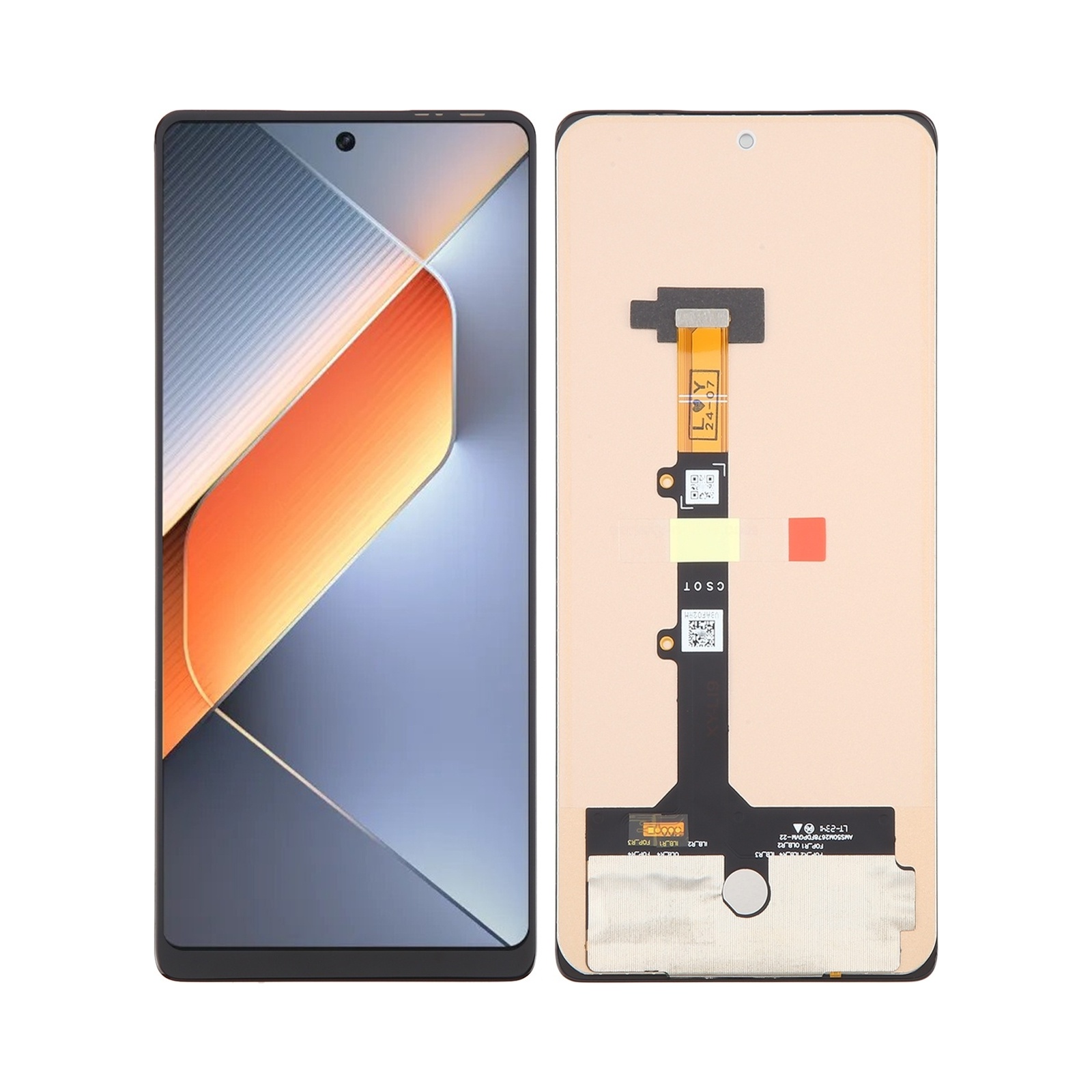 For Tecno Pova 6 OEM LCD Screen with Digitizer Full Assembly, Not Supporting Fingerprint Identification