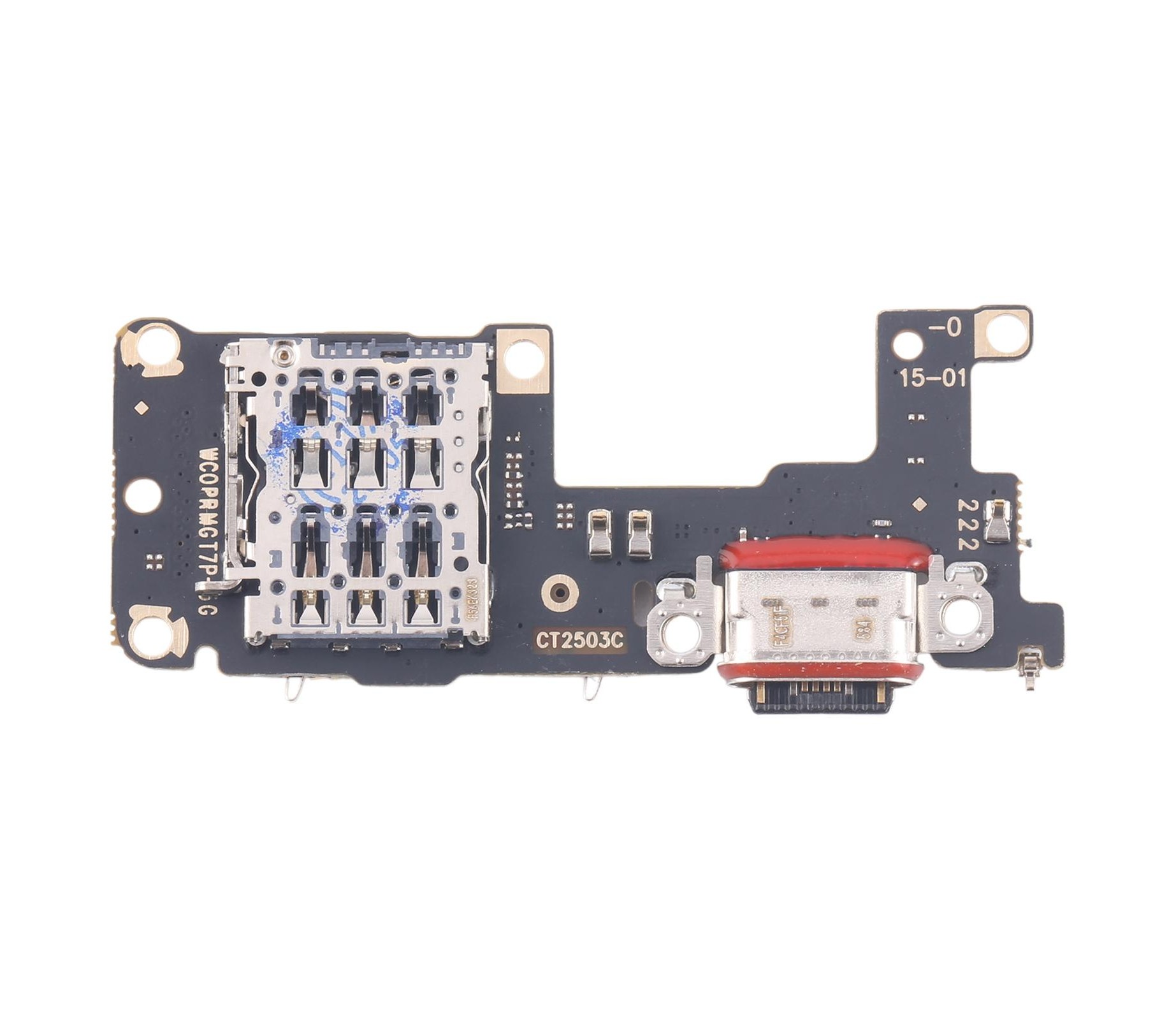 For Realme GT7 5G Charging Port Board With SIM Card Holder Socket, Not Supporting Fast Charging