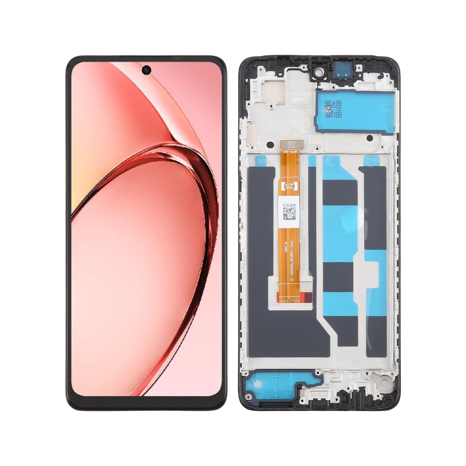 For OPPO A3x 4G CPH2641 OEM LCD Screen Digitizer Full Assembly with Frame