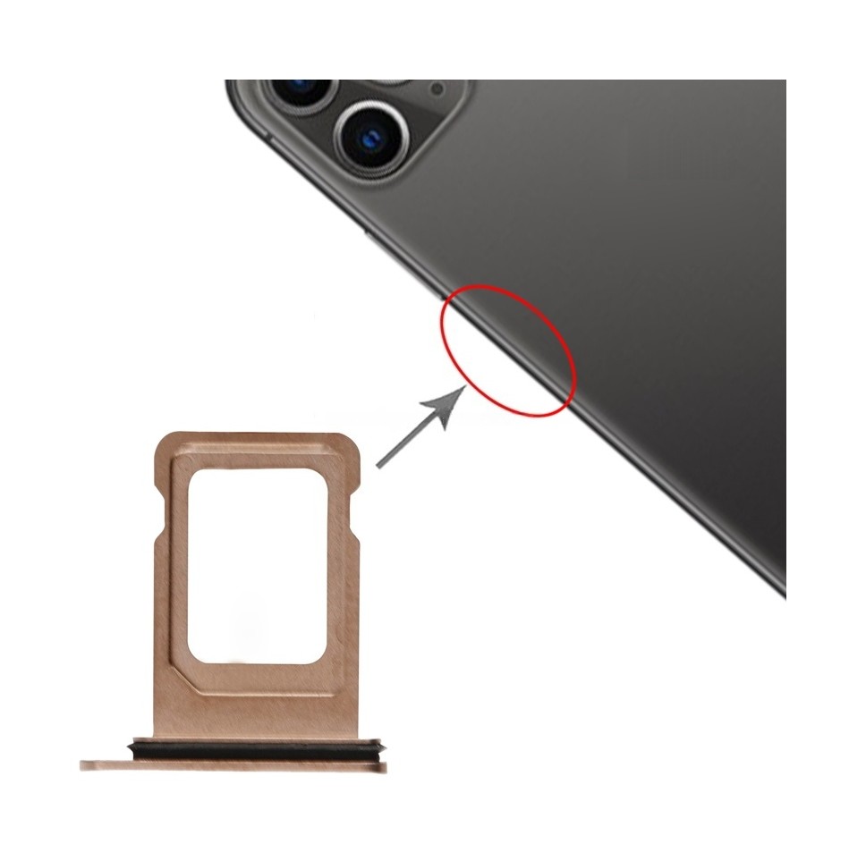 SIM Card Tray for iPhone 11 Pro / 11 Pro Max(Gold)