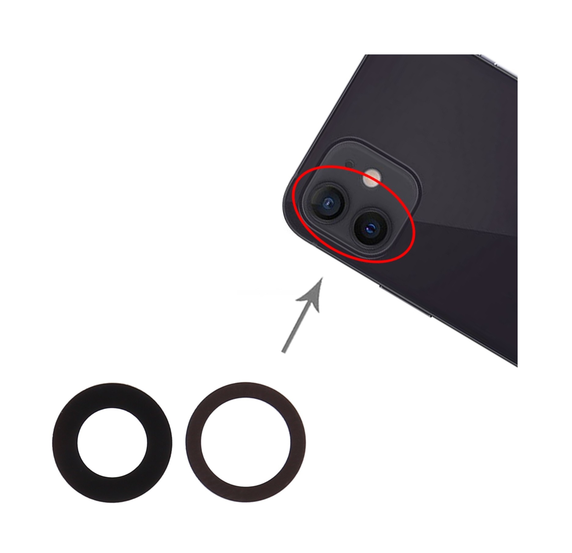 Back Camera Lens for iPhone 12