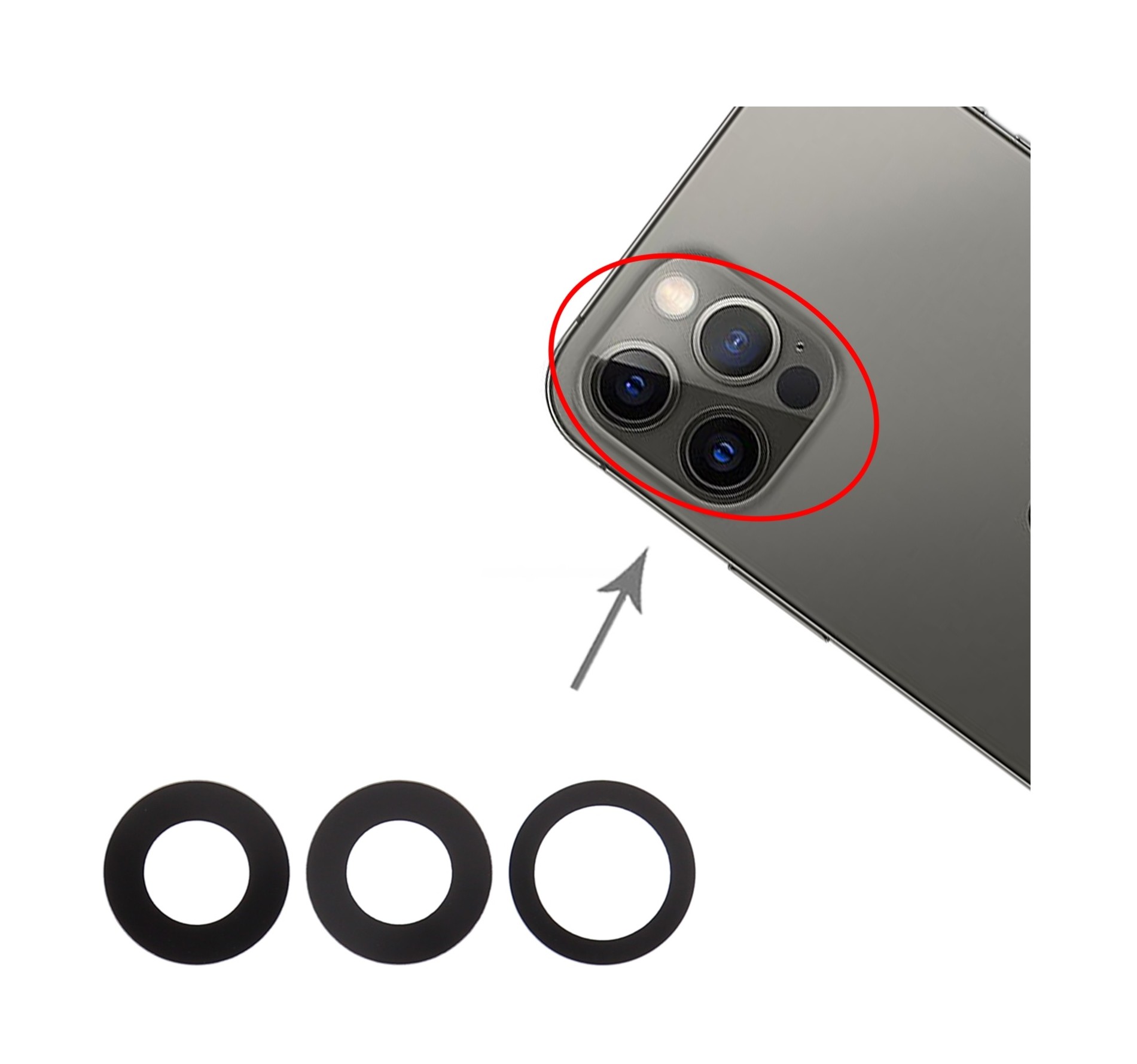 Back Camera Lens for iPhone 12 Pro