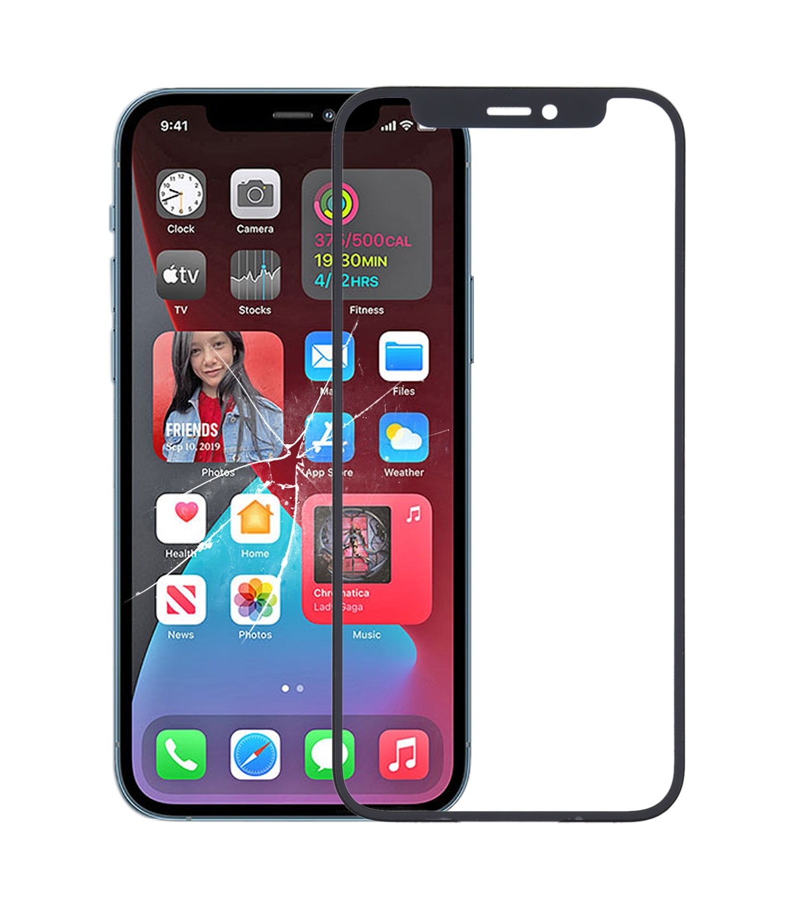 Front Screen Outer Glass Lens for iPhone 12 Pro Max