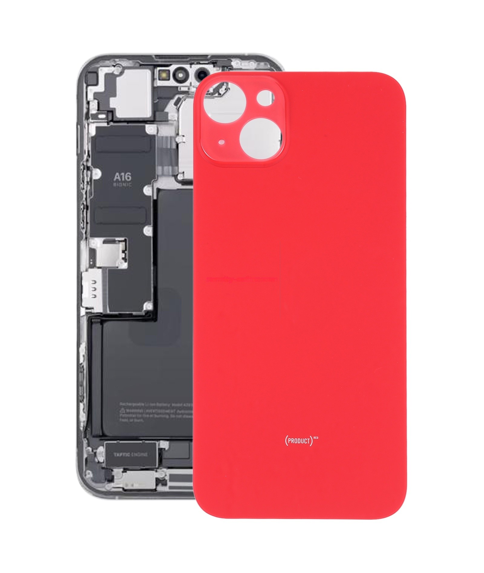 For iPhone 14 Plus Battery Back Cover(Red)