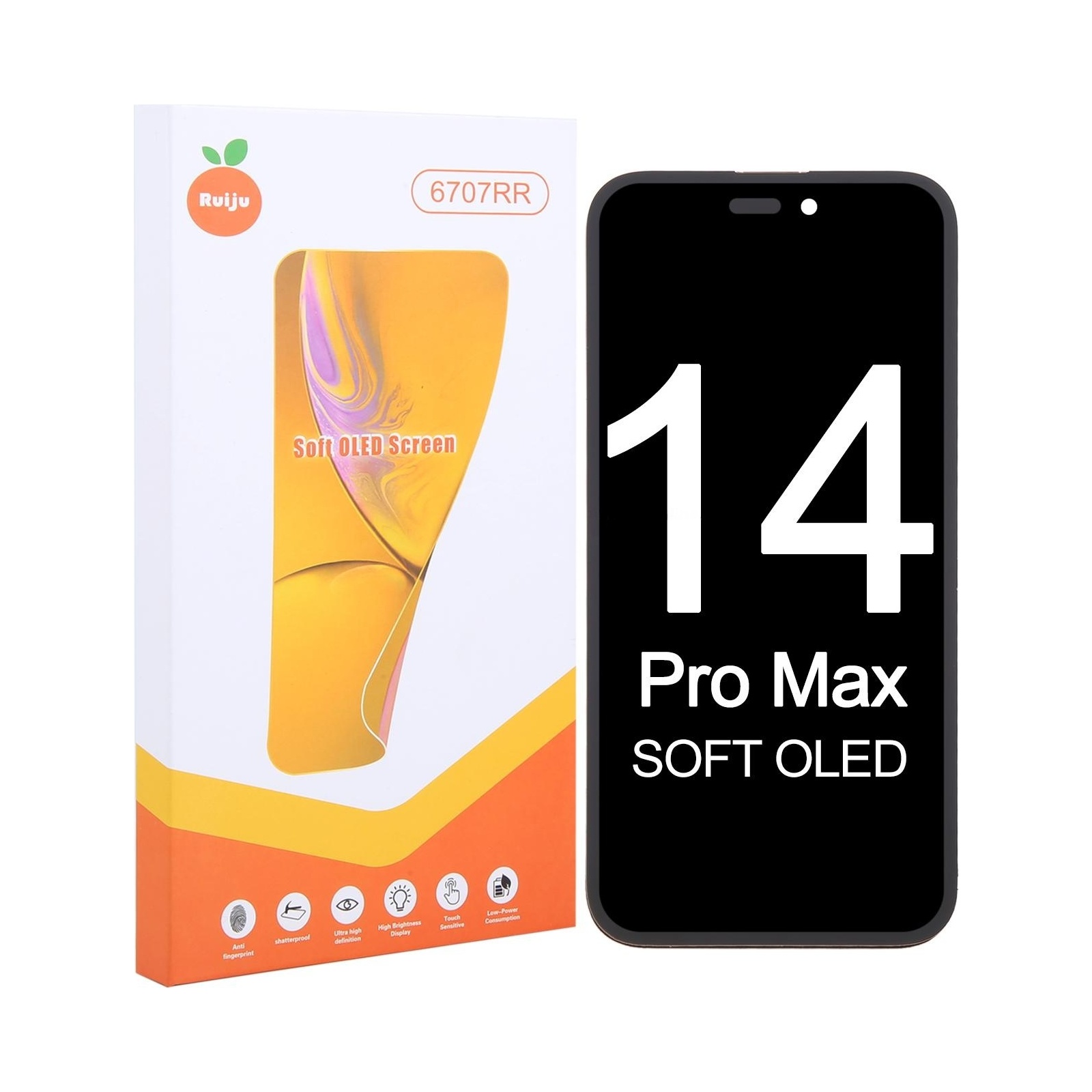 Ruiju Soft OLED Screen For iPhone 14 Pro Max