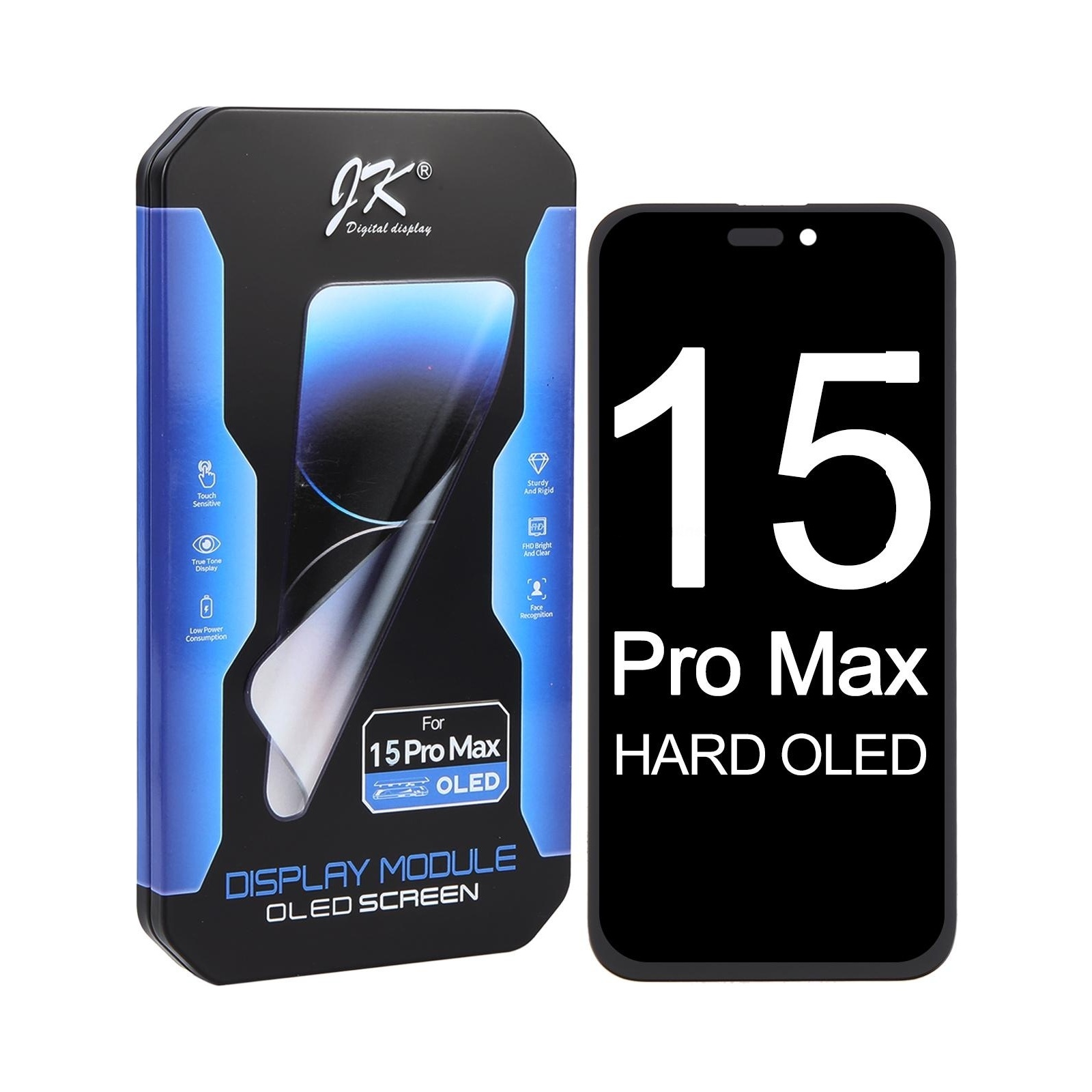 JK Hard OLED Screen For iPhone 15 Pro Max