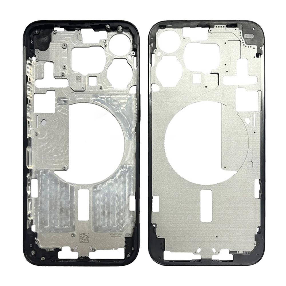 For iPhone 15 Pro Max Middle Frame Bezel Plate, Version:US Version (Black)
