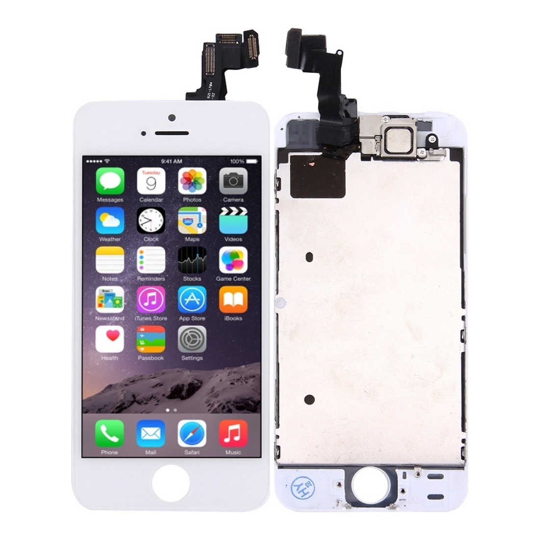 TFT LCD Screen with Front Camera for iPhone 5S(White)