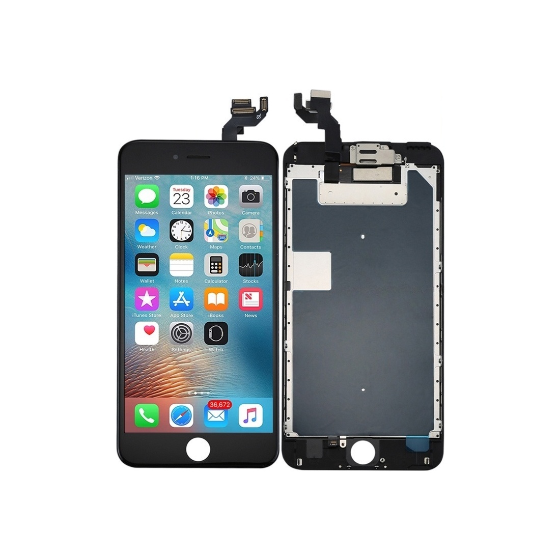 TFT LCD Screen with Front Camera for iPhone 6s Plus (Black)