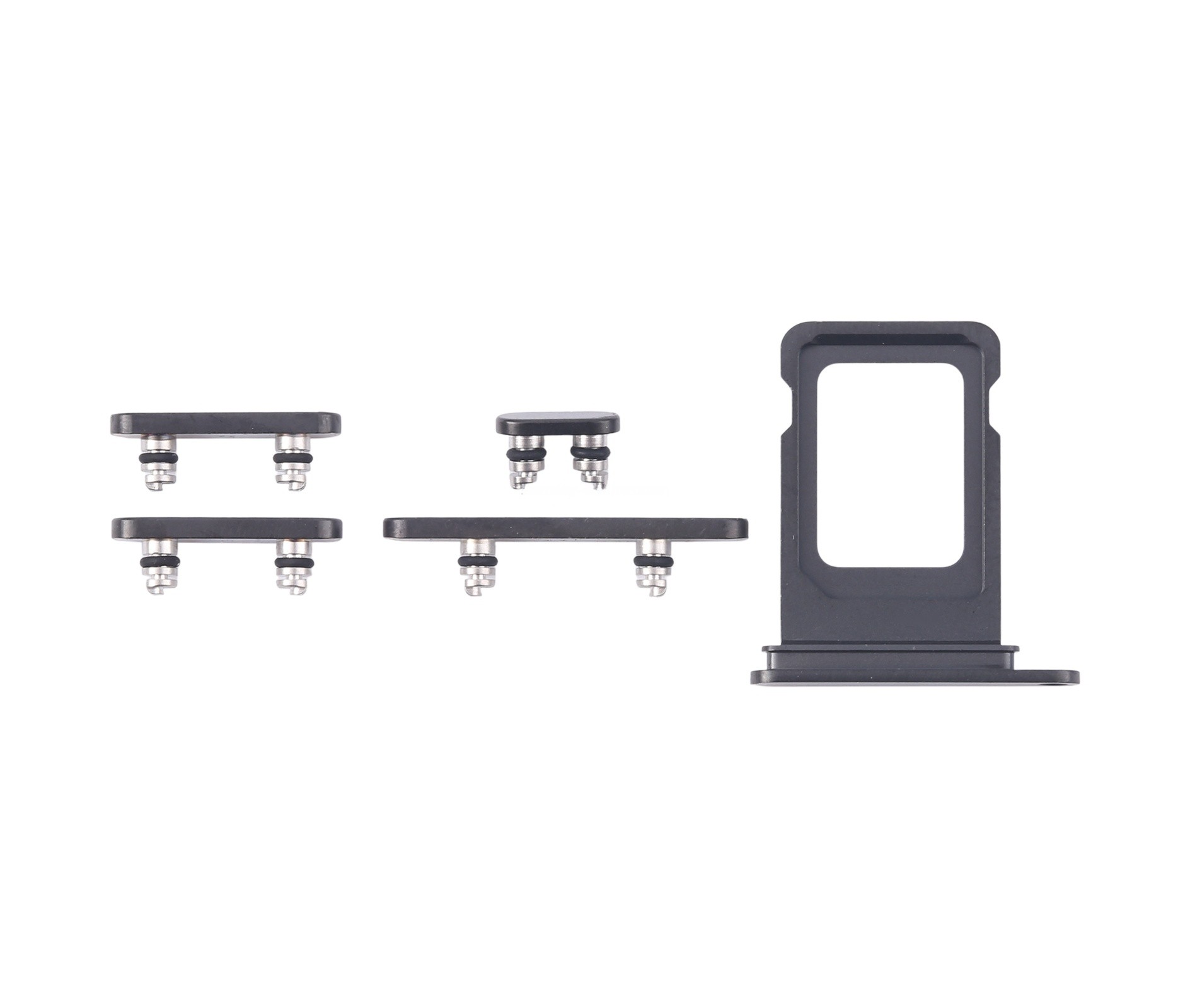 For iPhone 16 Pro Original SIM Card Tray + Side Keys (Black)